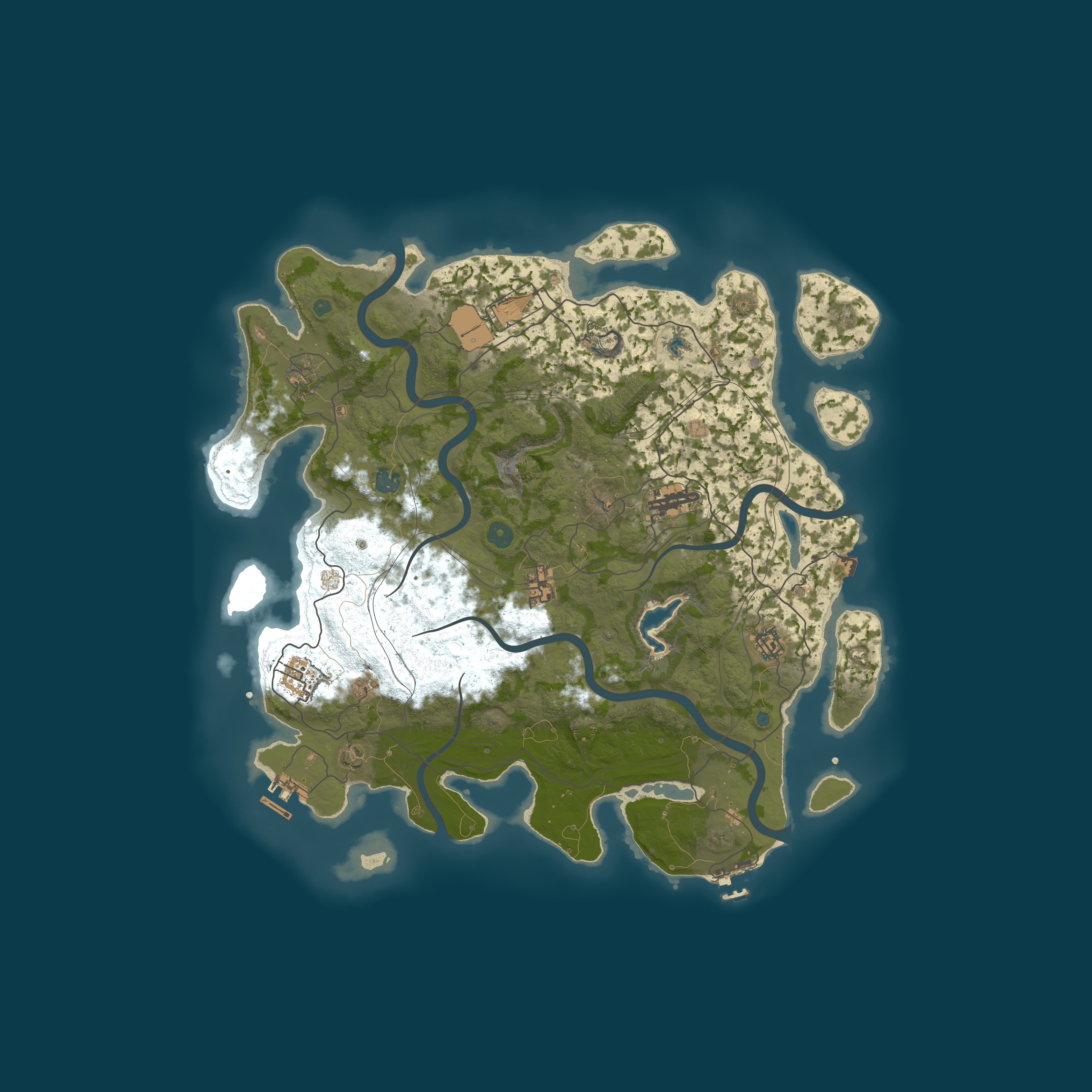 Map for RUSTILA PVE | SKINDROP | RAIDS | SKILL | KIT | TP | WIPED 07.05