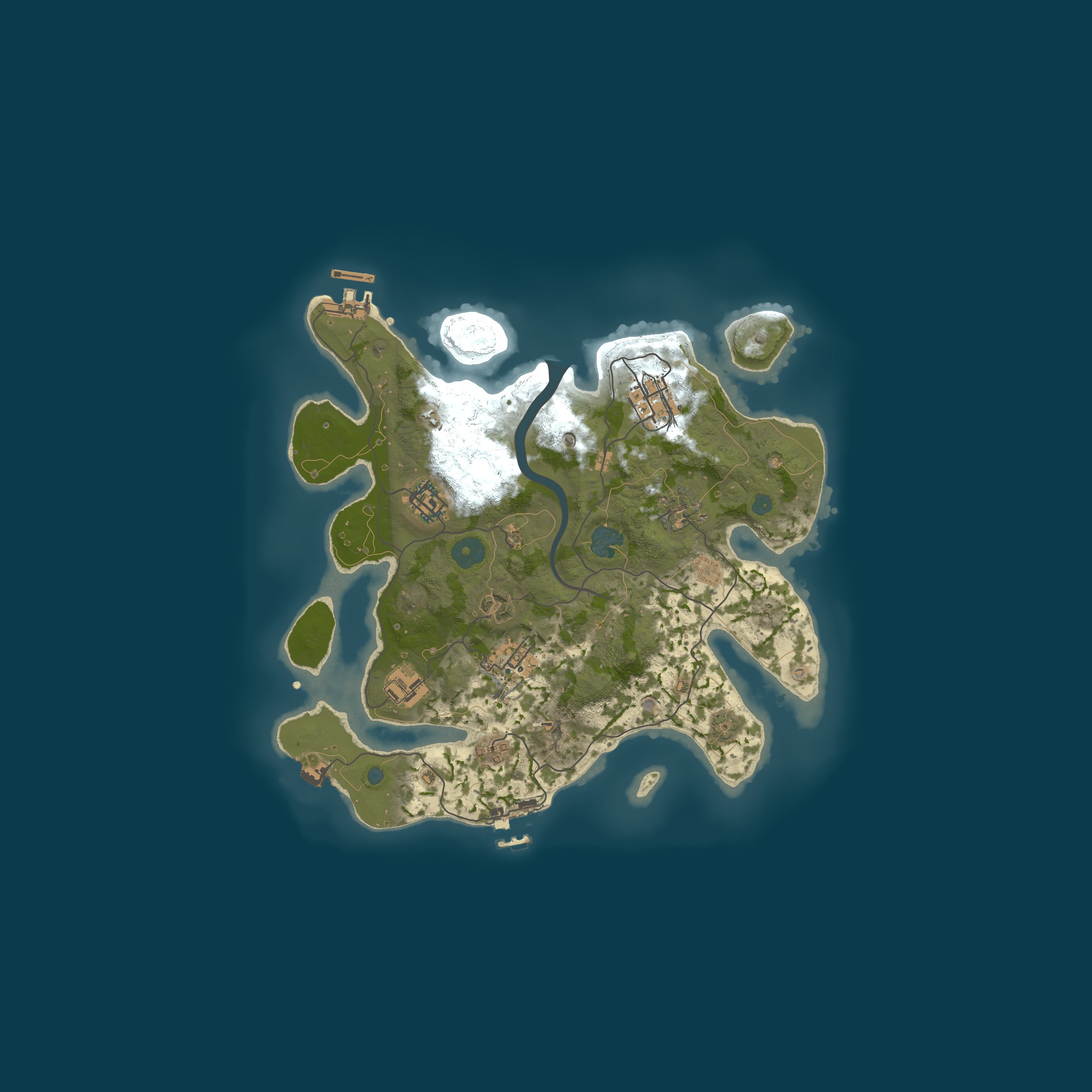 Procedural Map, size 3000, seed 1824587800