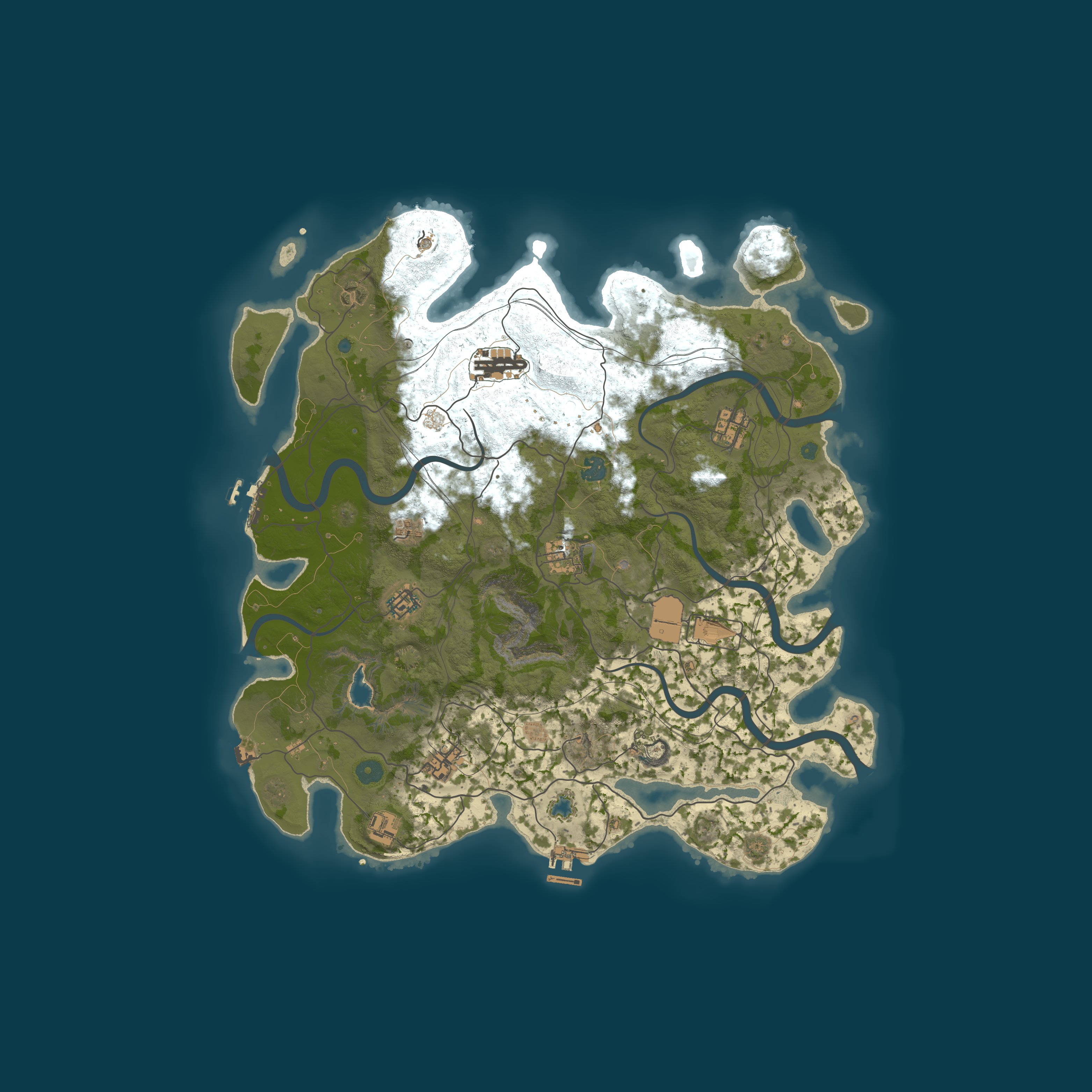 Map for RUSTWOOD.FUN - FRONTIER ISLAND