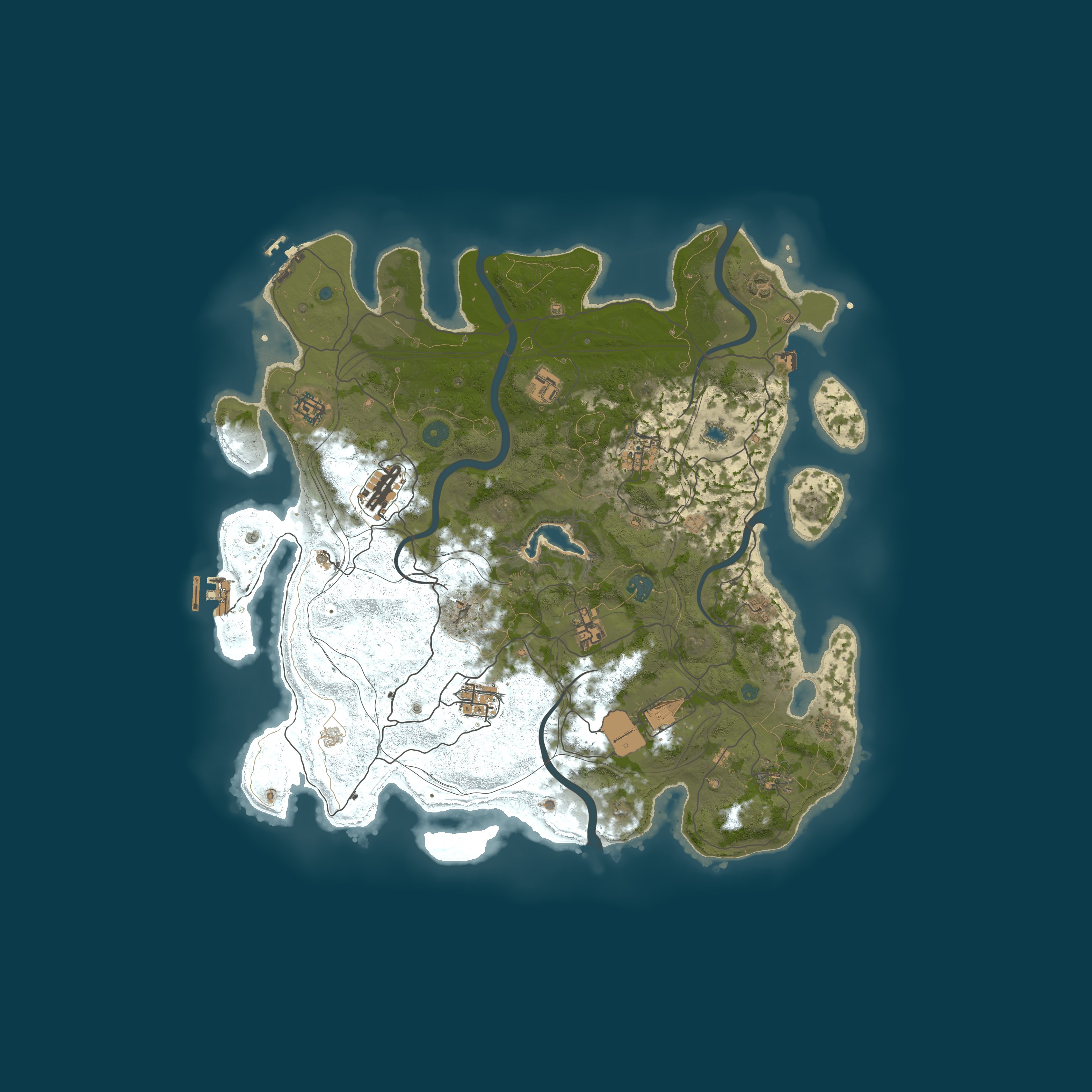 Procedural Map, size 4250, seed 1730068963