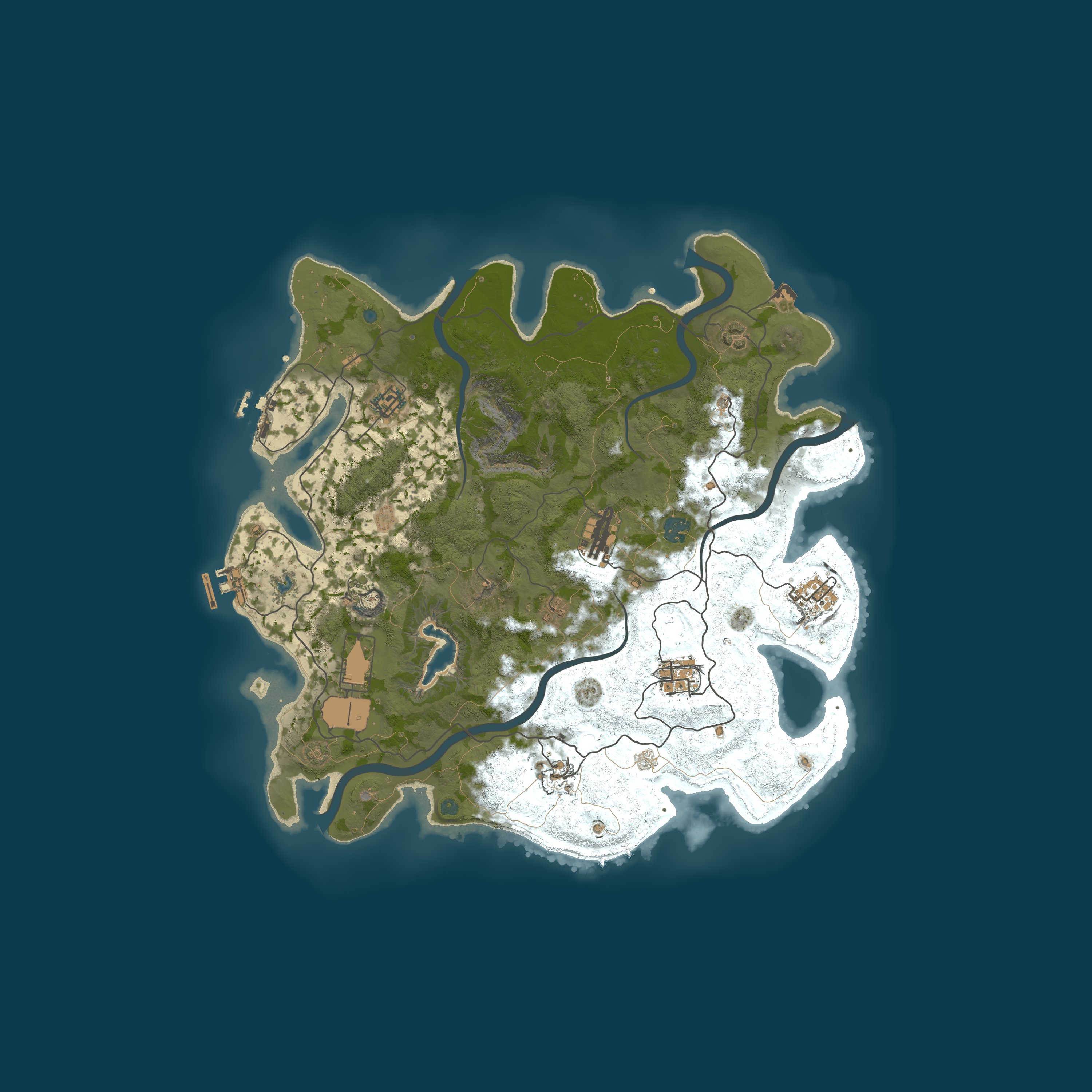 Map for [AU] RivalRust | 3x Solo/Duo/Trio | Giveaway at 100 players!