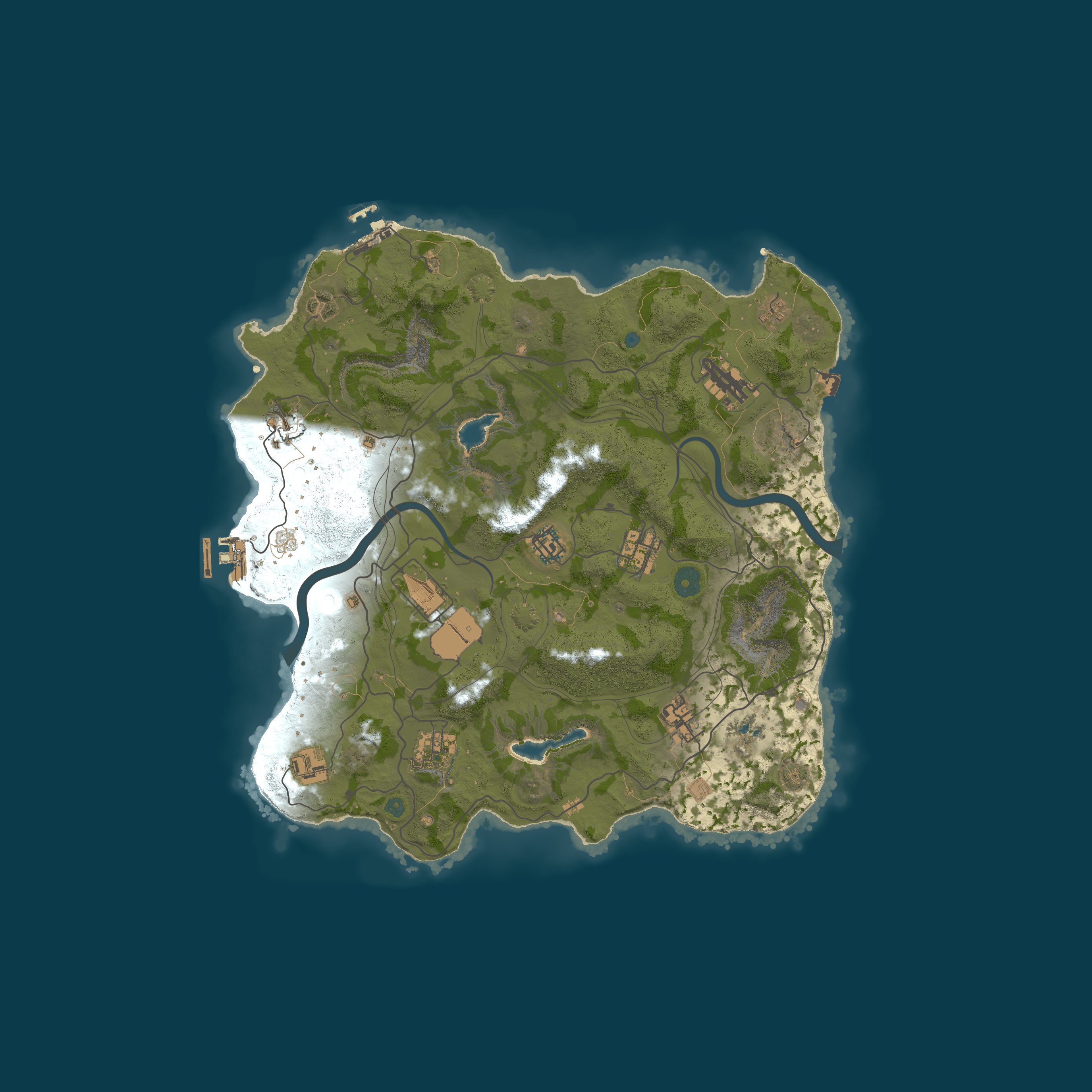 Custom Map, size 3500, seed 559248885