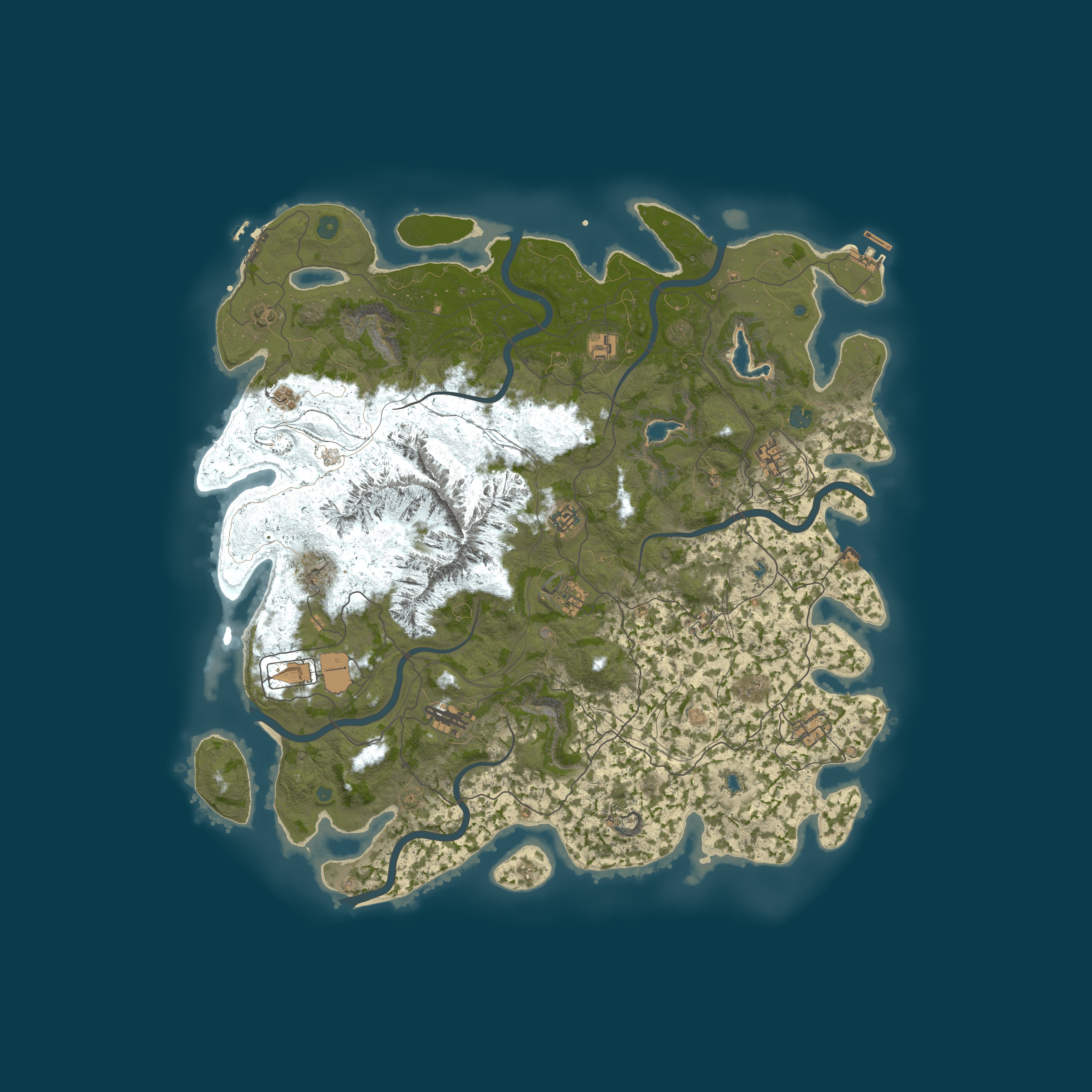 Procedural Map, size 5000, seed 1355591842