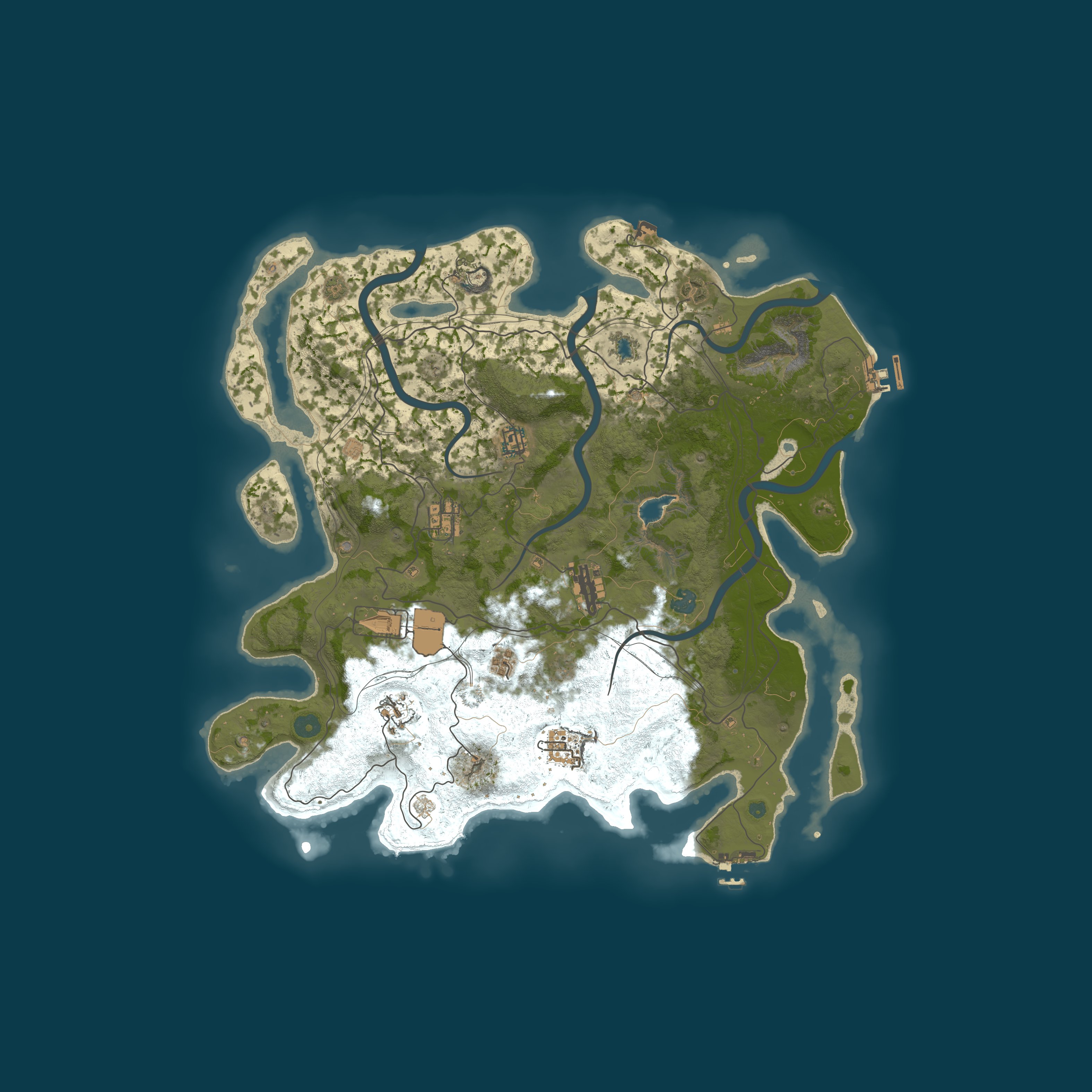 Map for #5 WIN-RUST | MAX3 | x2/x3 | BOSSES | EXP | RAIDBASES | SHOP