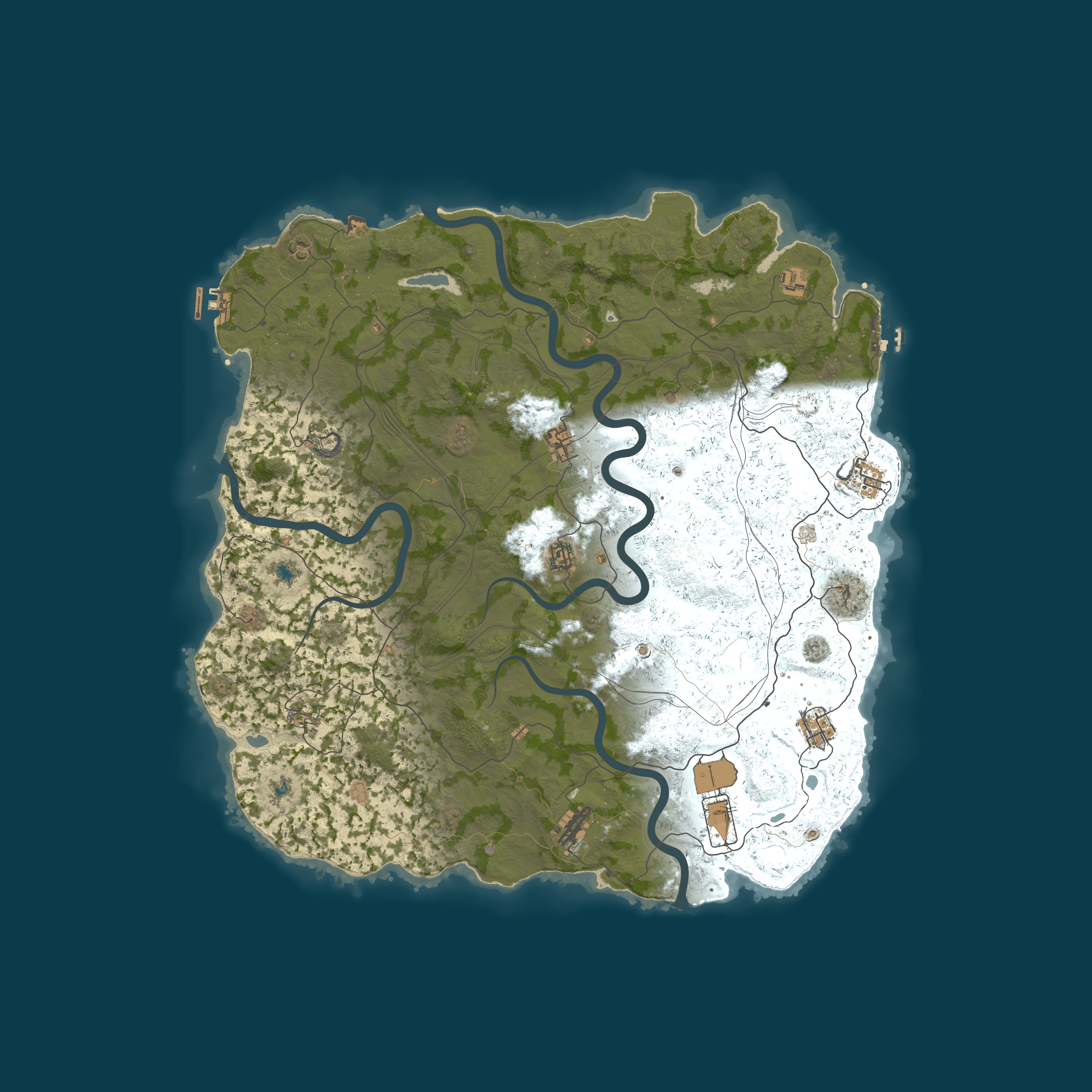 Map for US Rustinity 2x Monthly Large Vanilla+ [No BP Wipes]