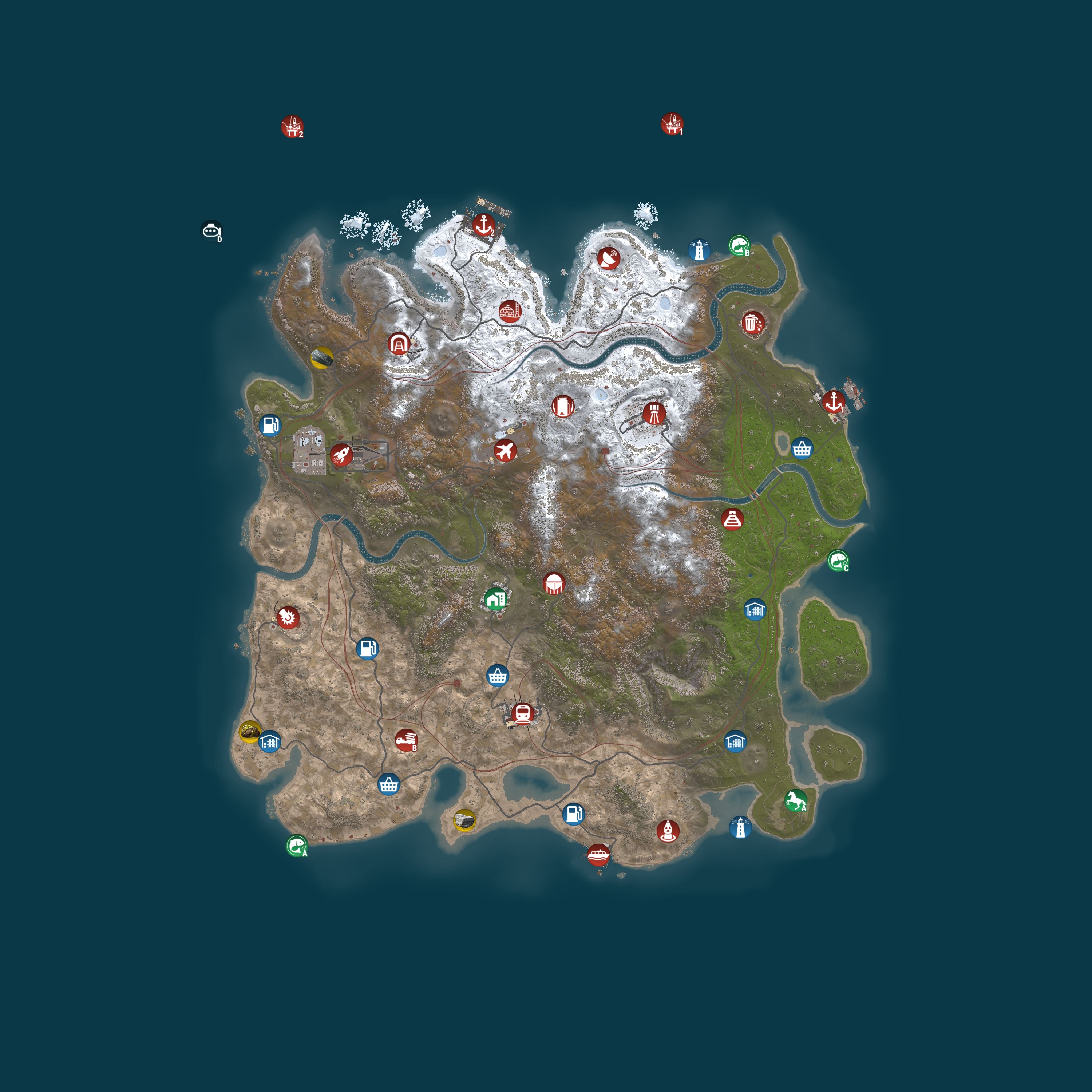 Map for Magic Rust #5 — Modded 2x (Duo) | EU East