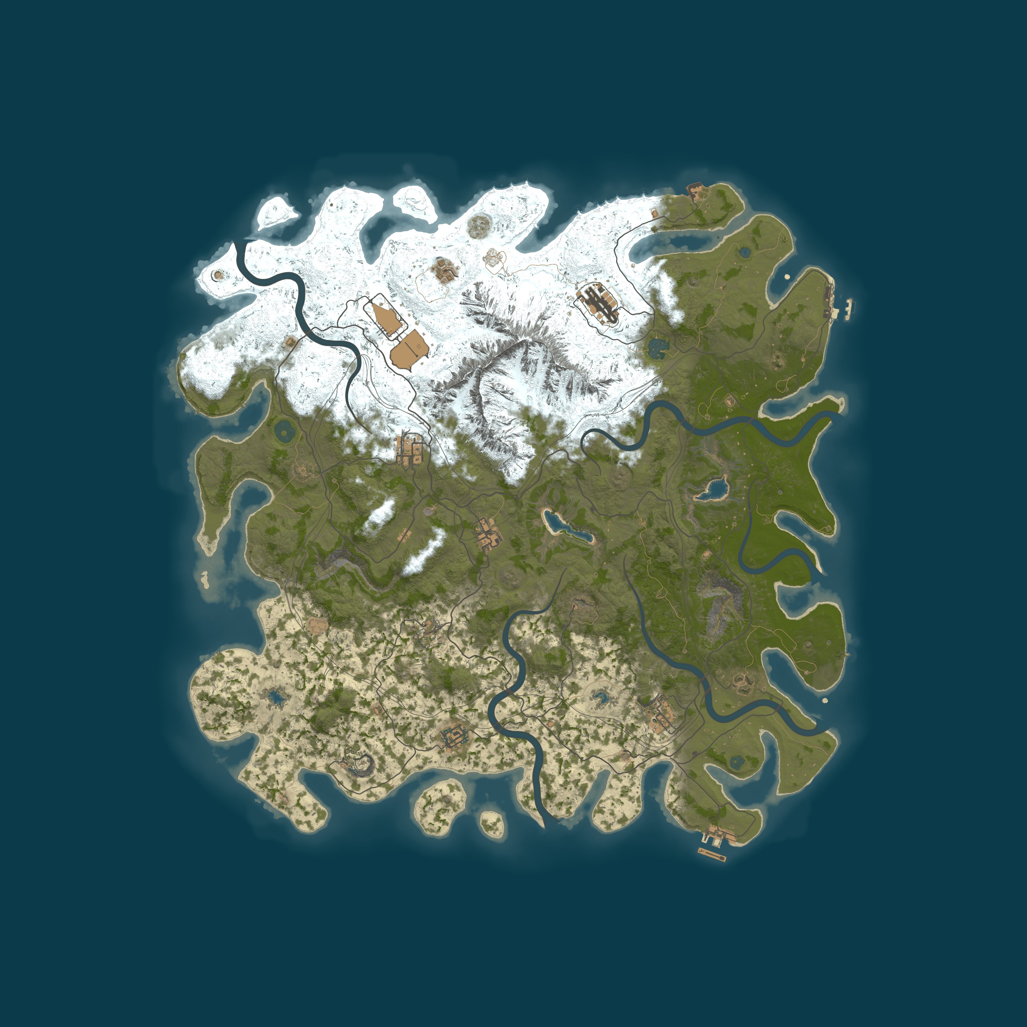 Map for Tokes Rust Server