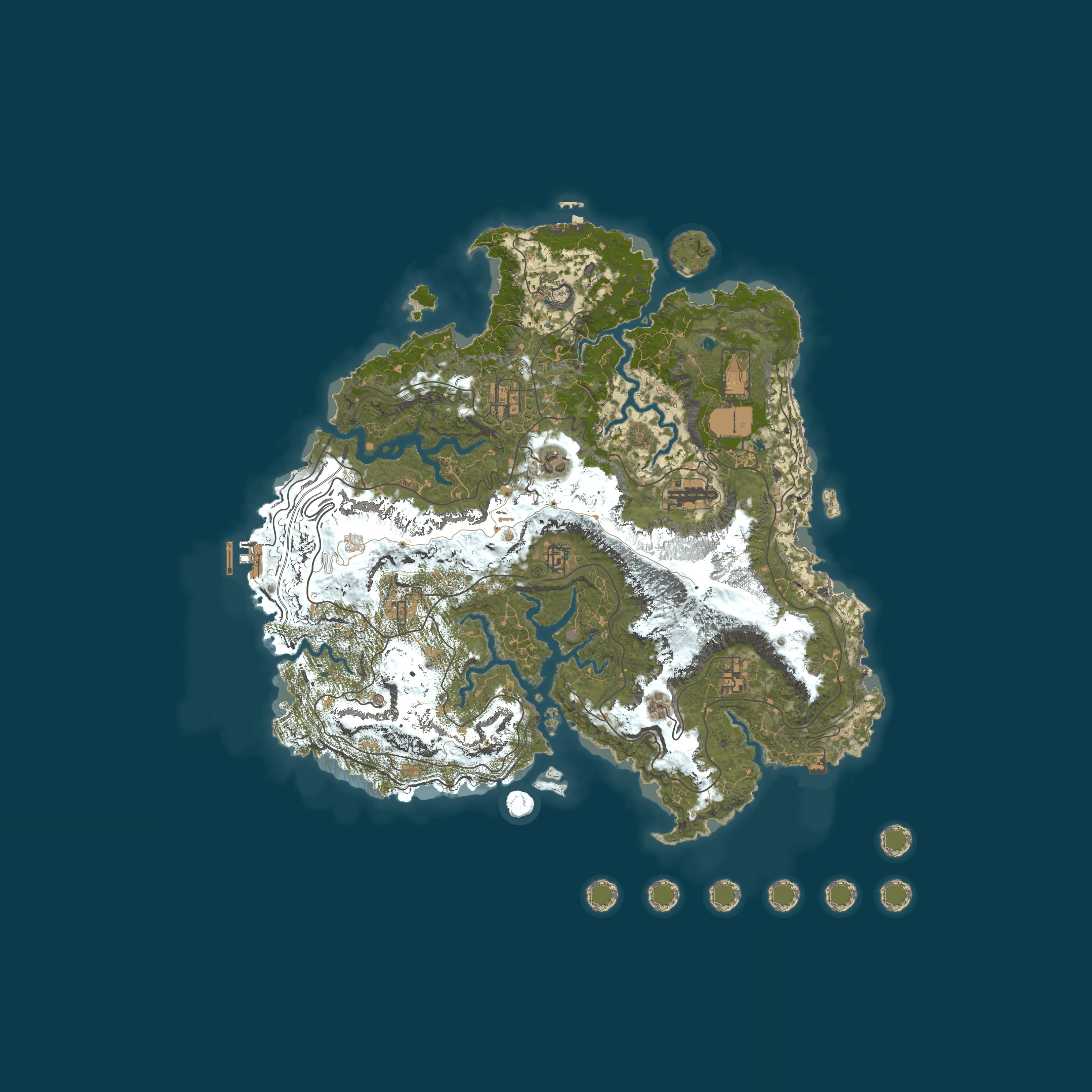 Map for The Monster Den PVE|5x|Quad|Kits|Loot+|RaidableBases|Purge