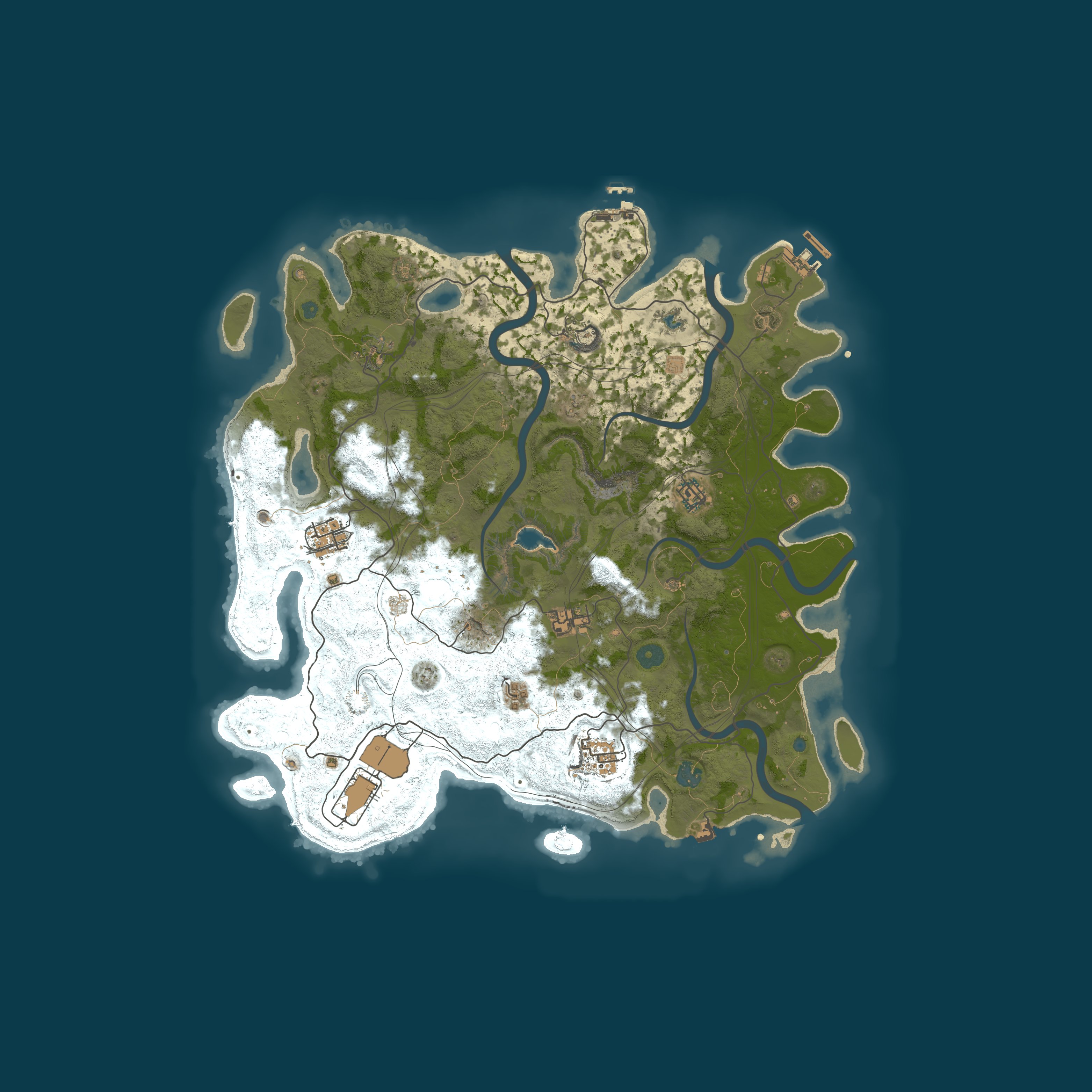 Map for [UK] RustBorn | Main | 50% Upkeep | No BP Wipe