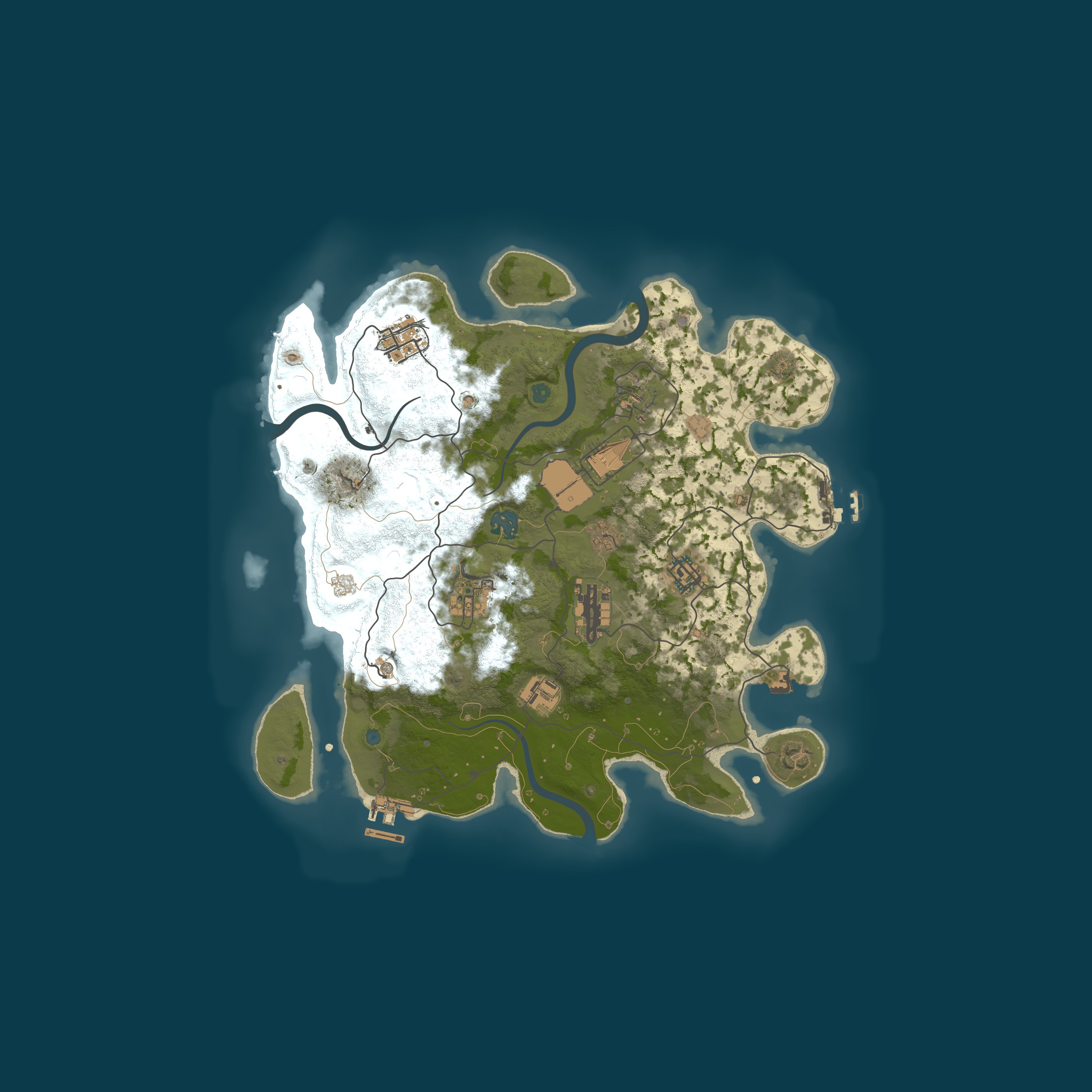 Procedural Map, size 3500, seed 379164829