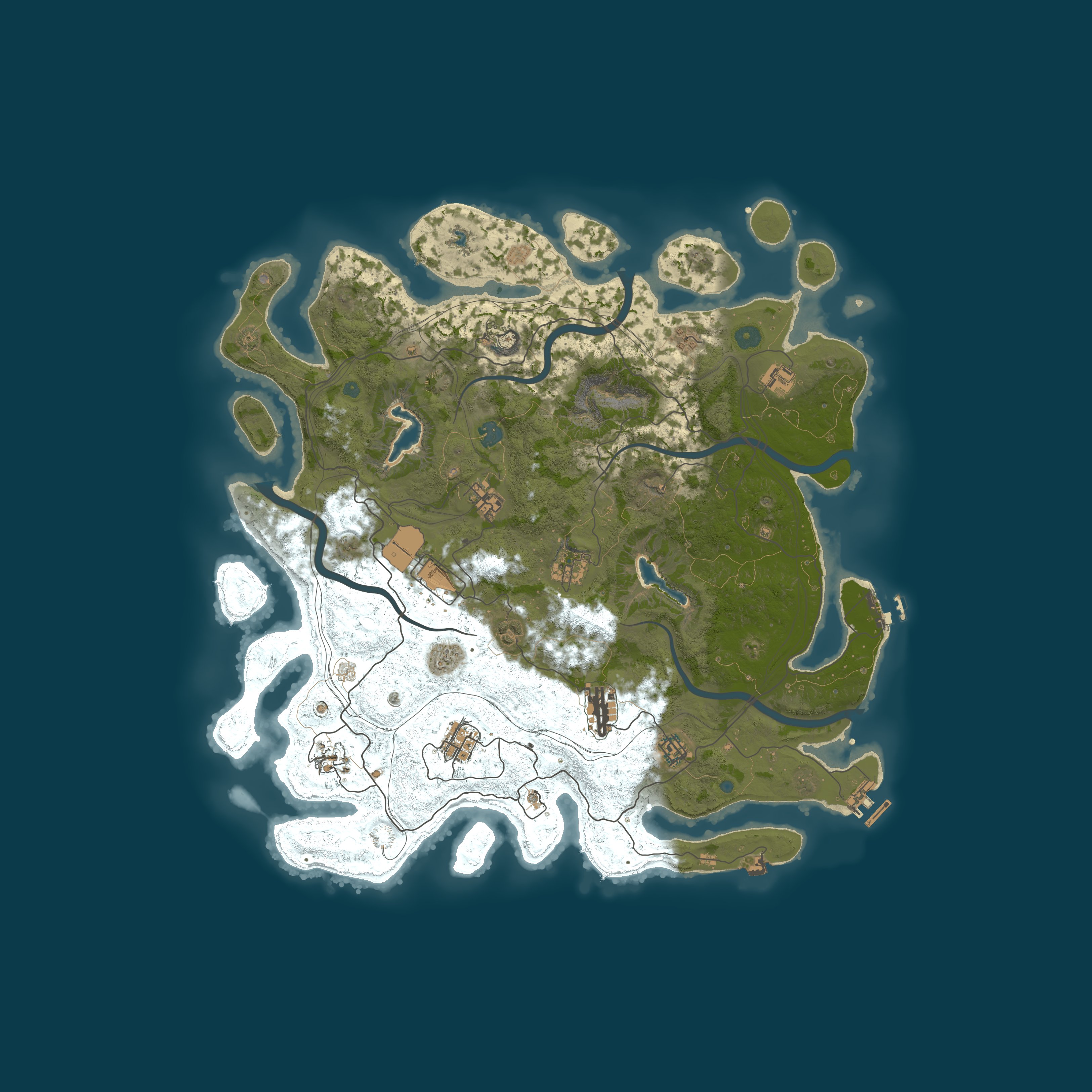 Procedural Map, size 4500, seed 1544742747