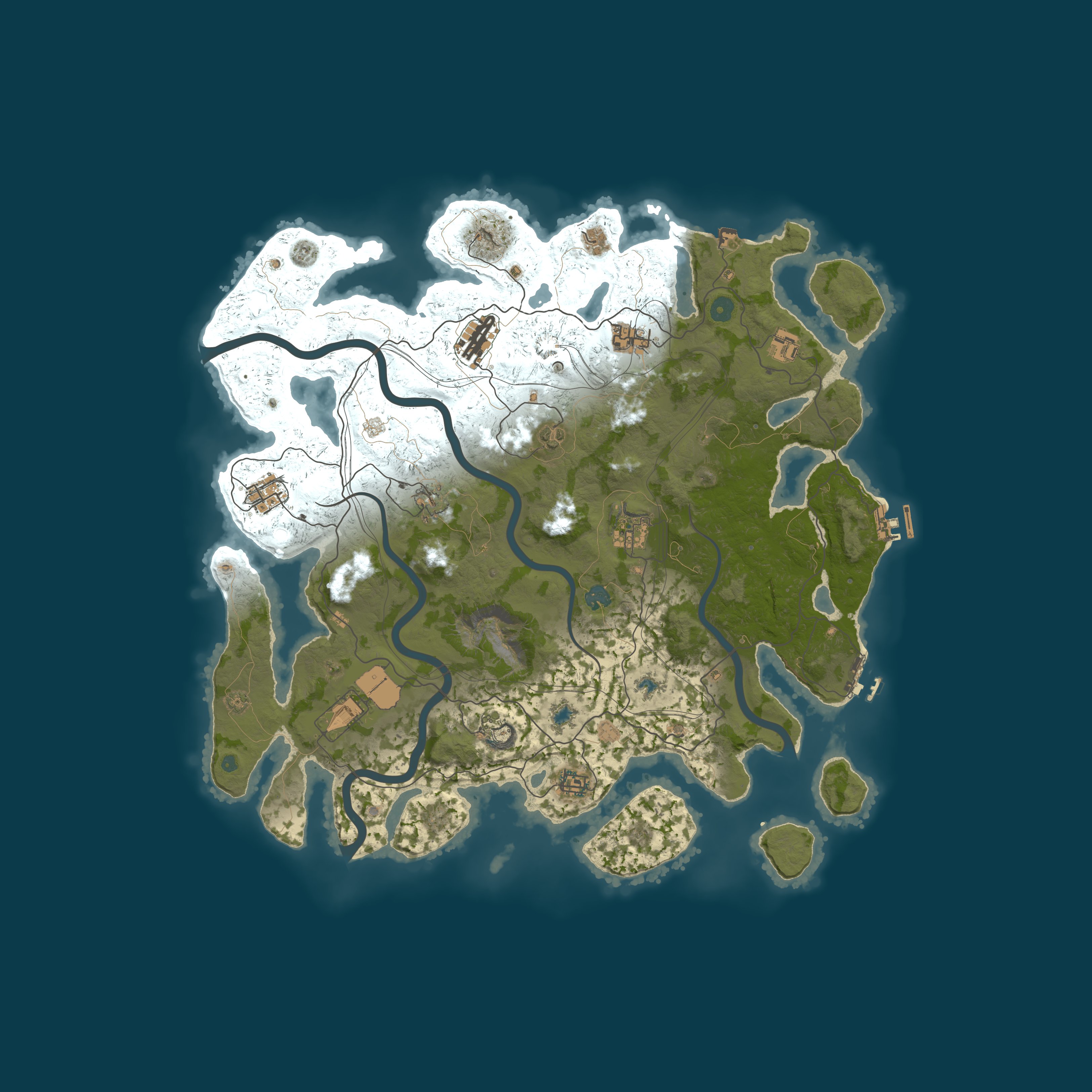 Map for [AU] Jims Rust Nation | Monthly | Low Upkeep