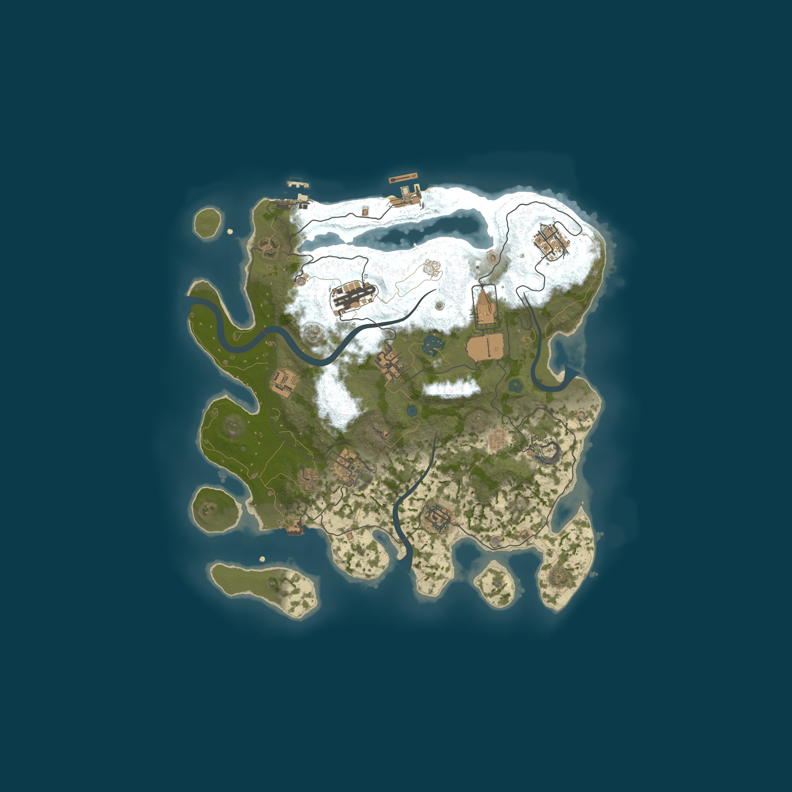 Procedural Map, size 3500, seed 45707759