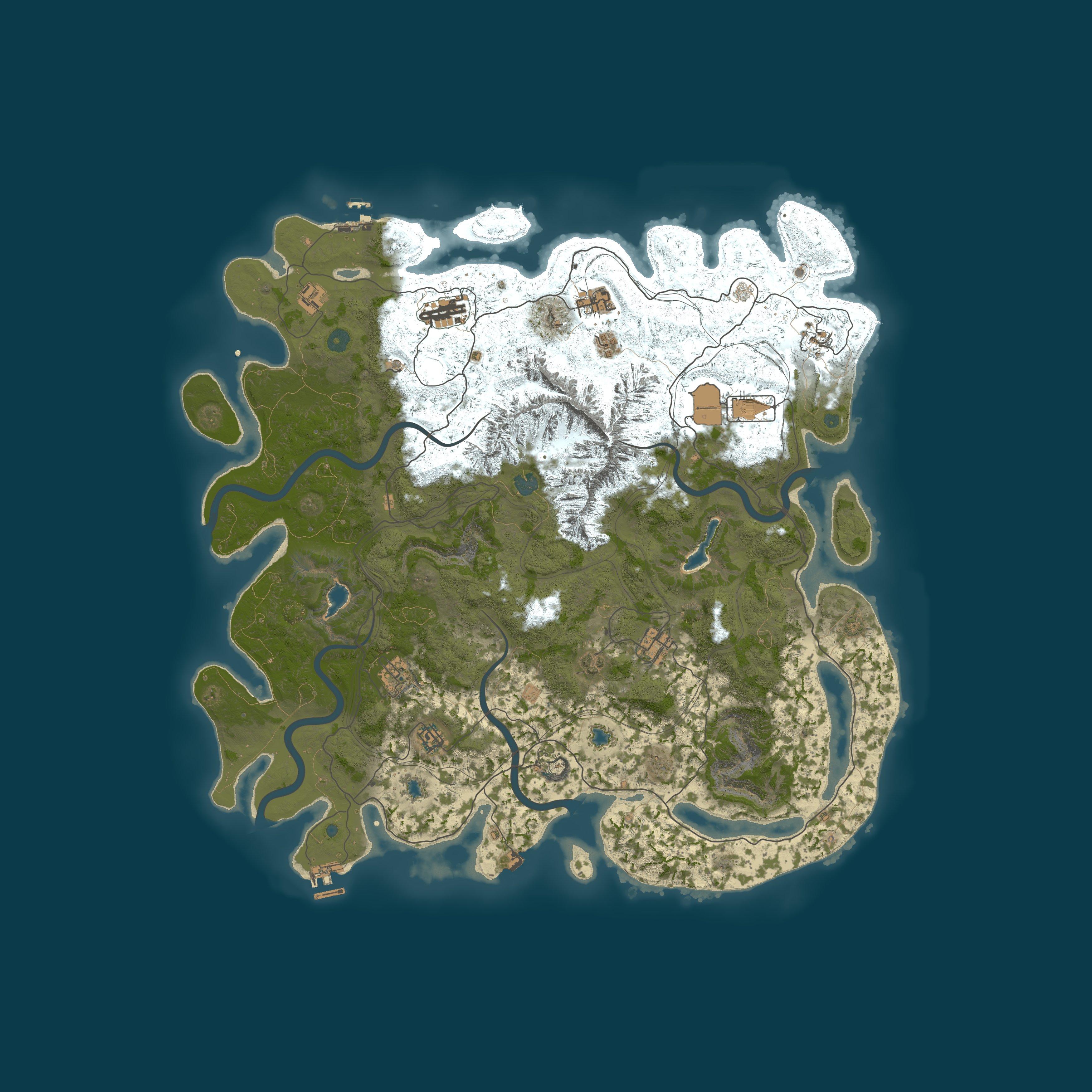 Map for RustCraft PVE
