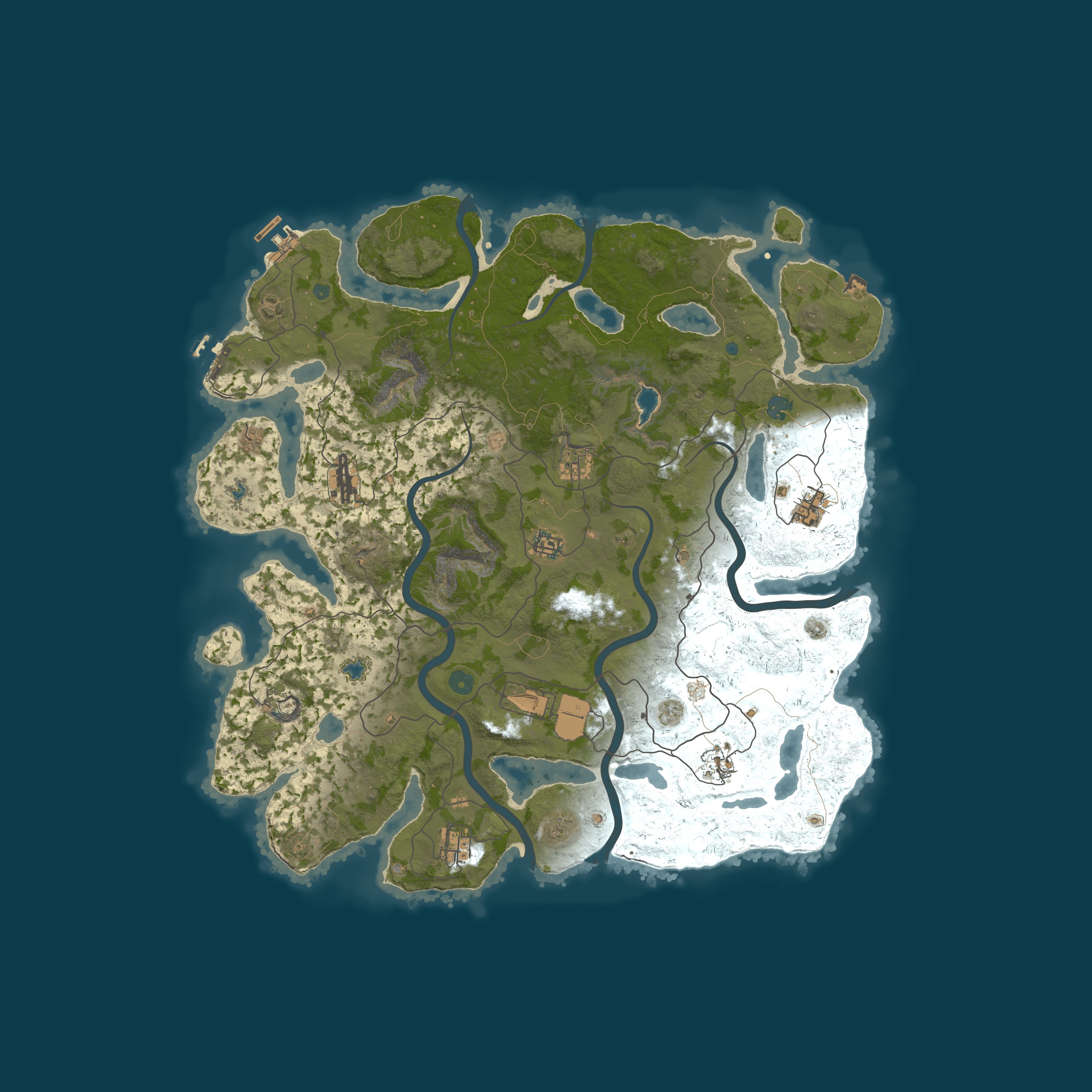 Map for Rust Misfits X5 Gather Large Stacking Workshop Skins PVP