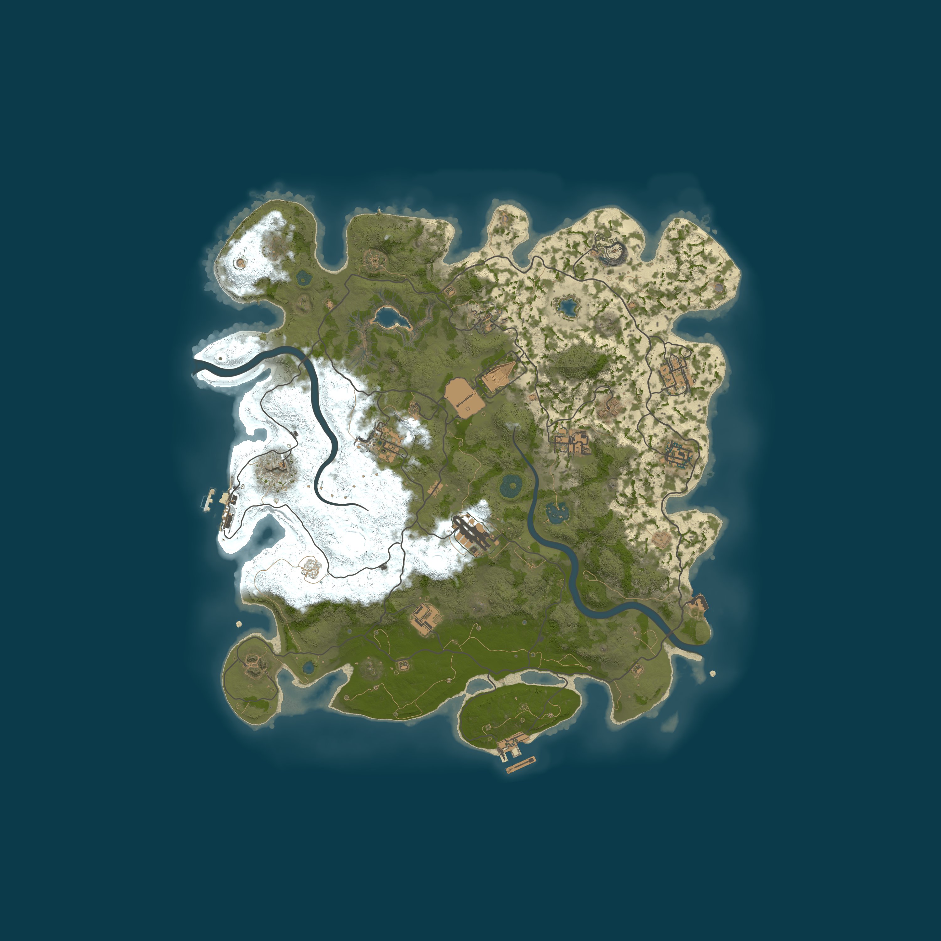 Procedural Map, size 4000, seed 2991123089