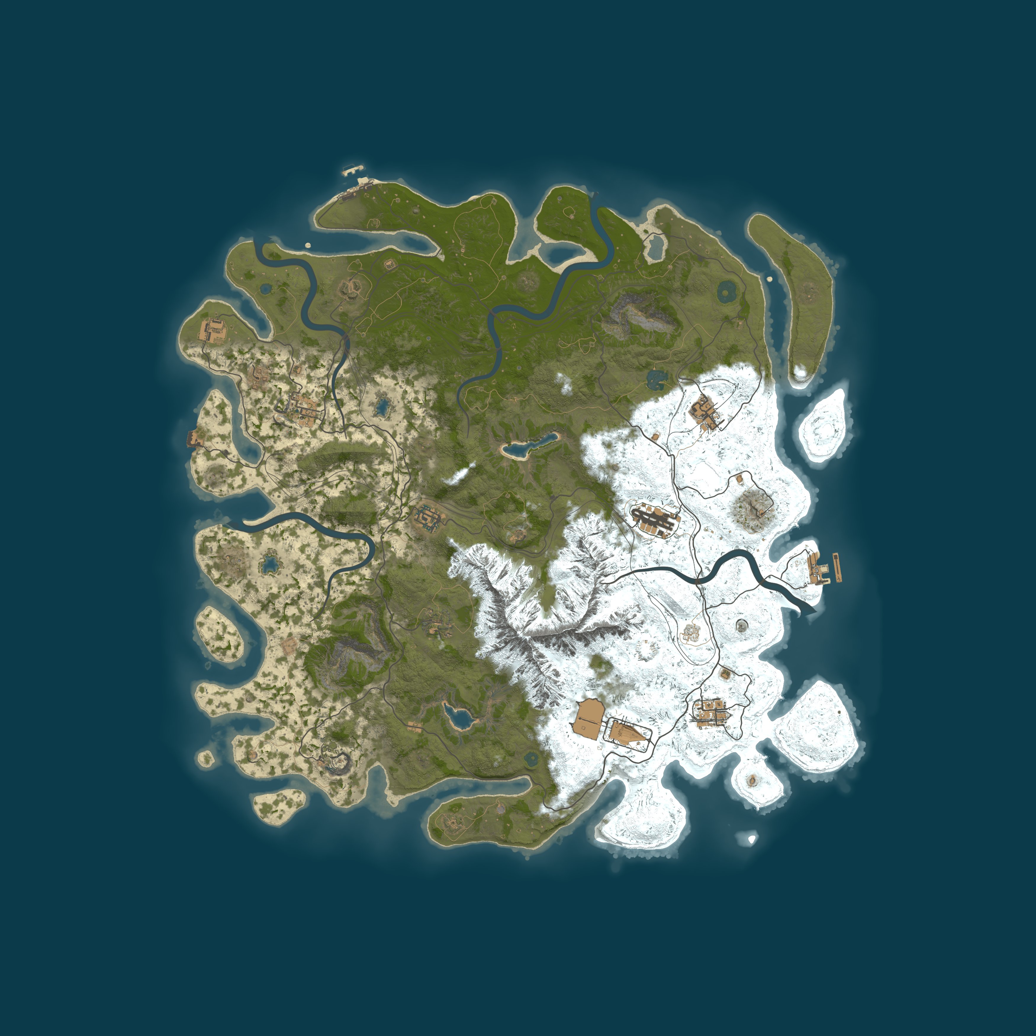 Map for RUSTLAND US | PVPVE | 5X | biweekly w/purge | WIPED 8/6