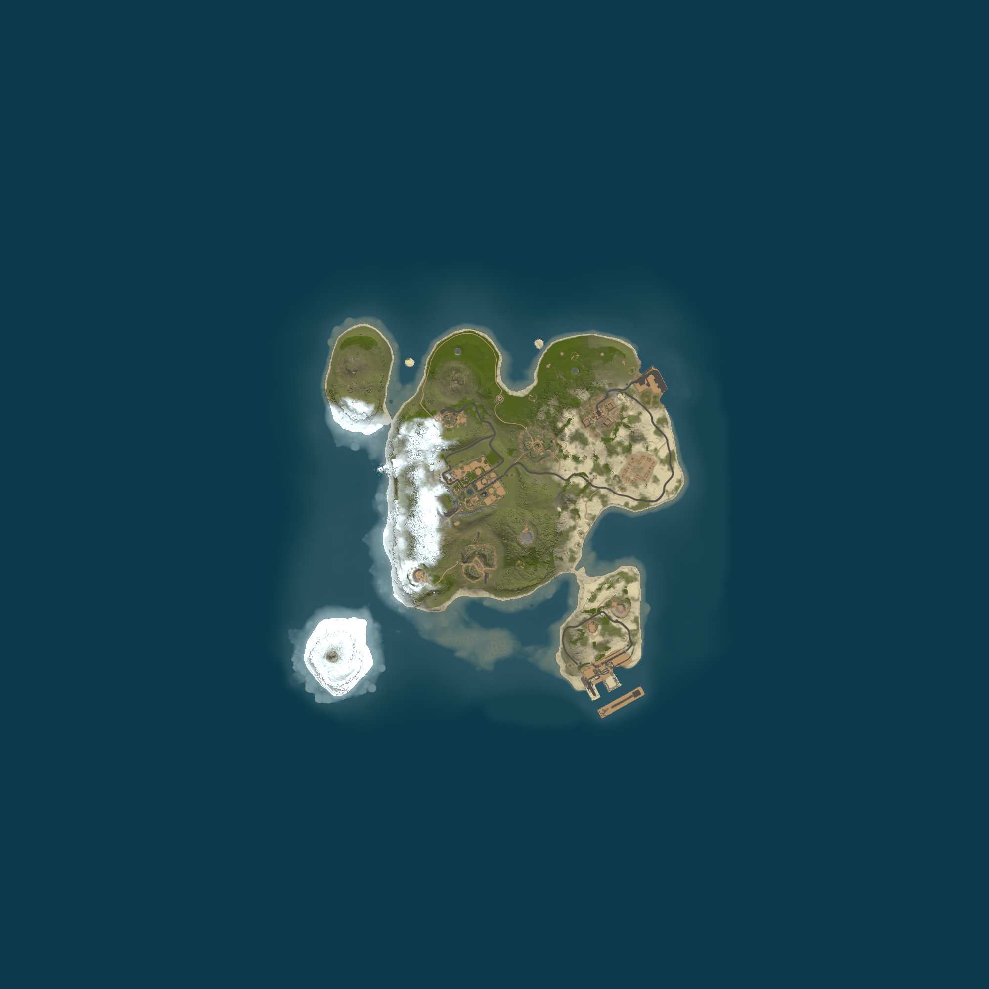 Procedural Map, size 2000, seed 1829923550