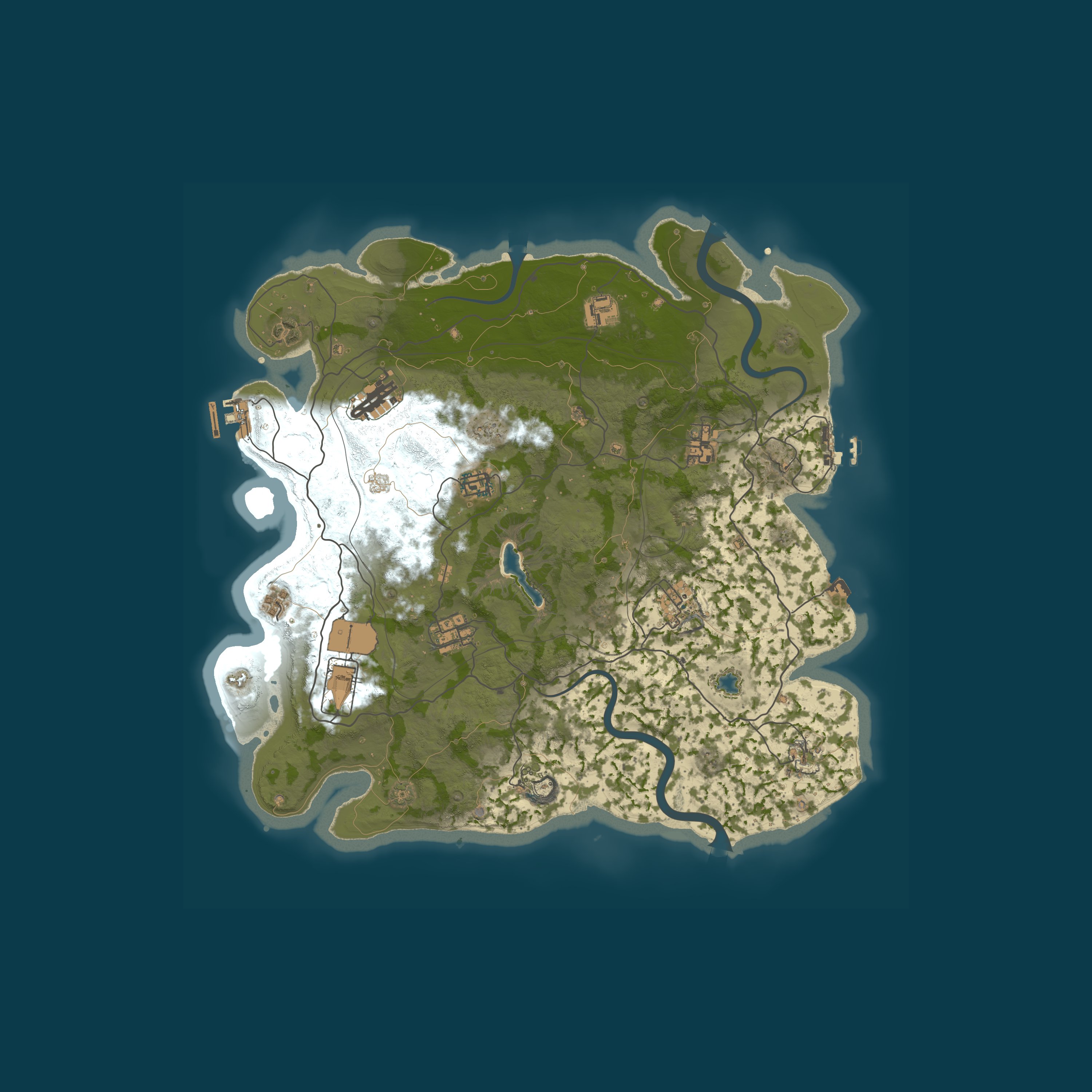 Procedural Map (CobaltMaps), size 4000, seed 1337