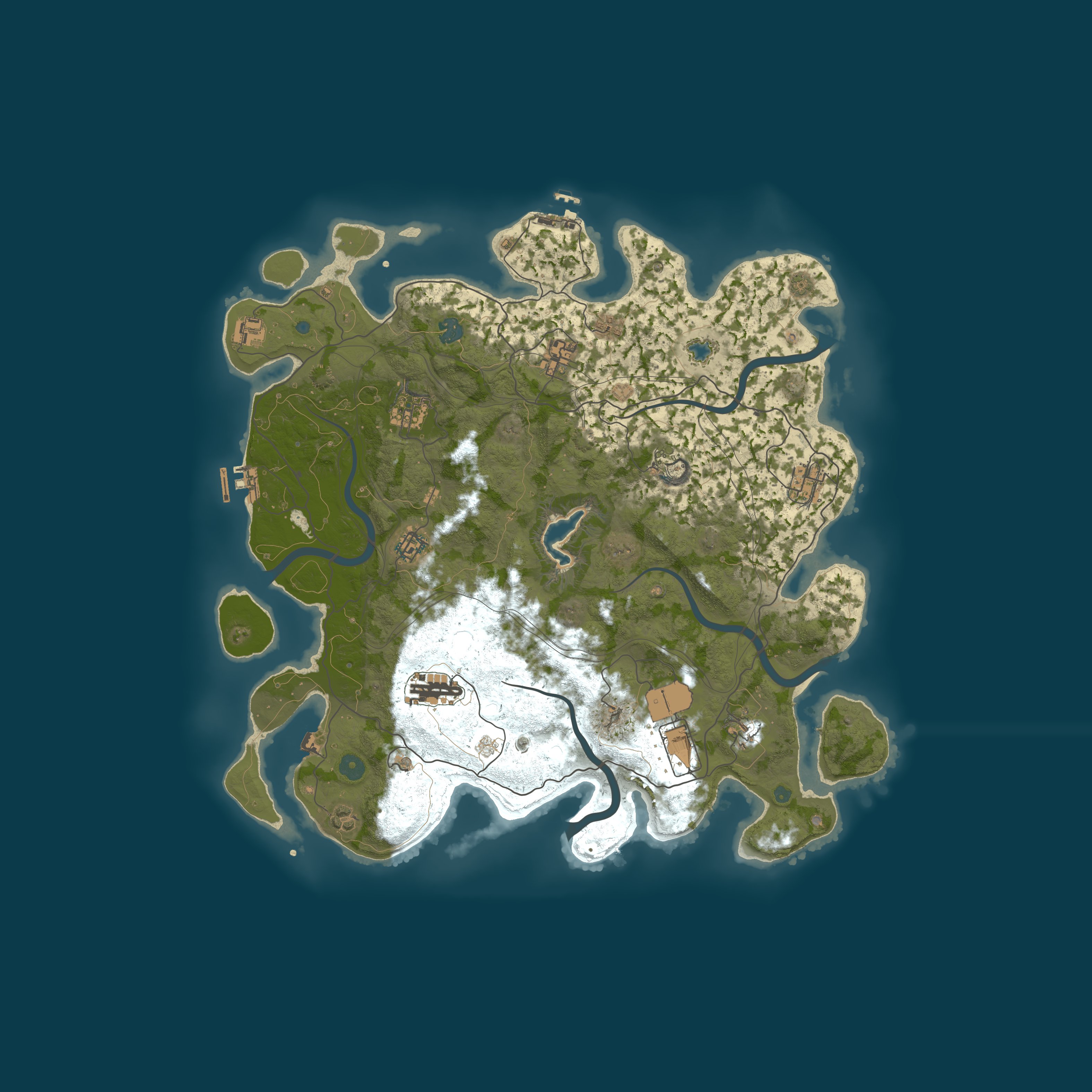Procedural Map, size 4300, seed 1316793223