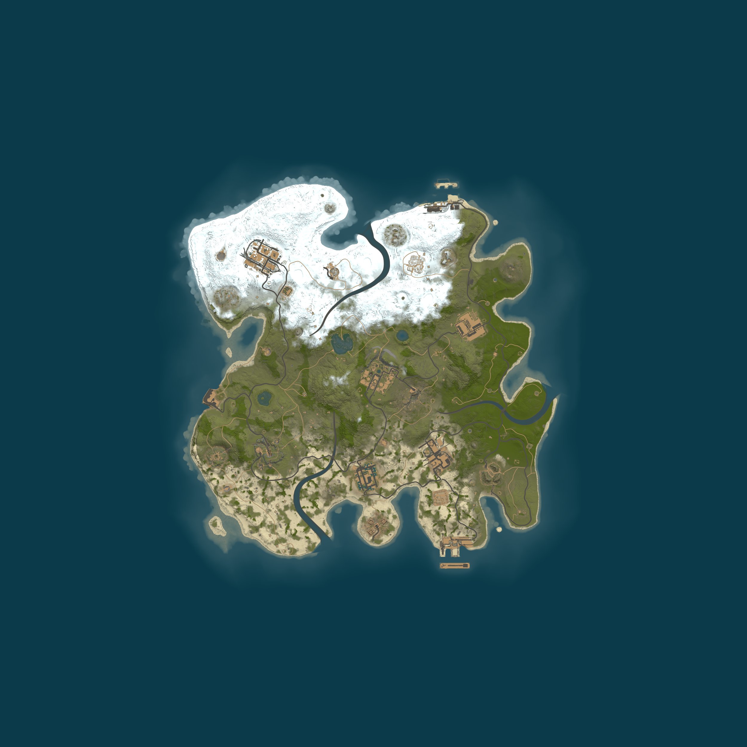 Procedural Map, size 3000, seed 11124