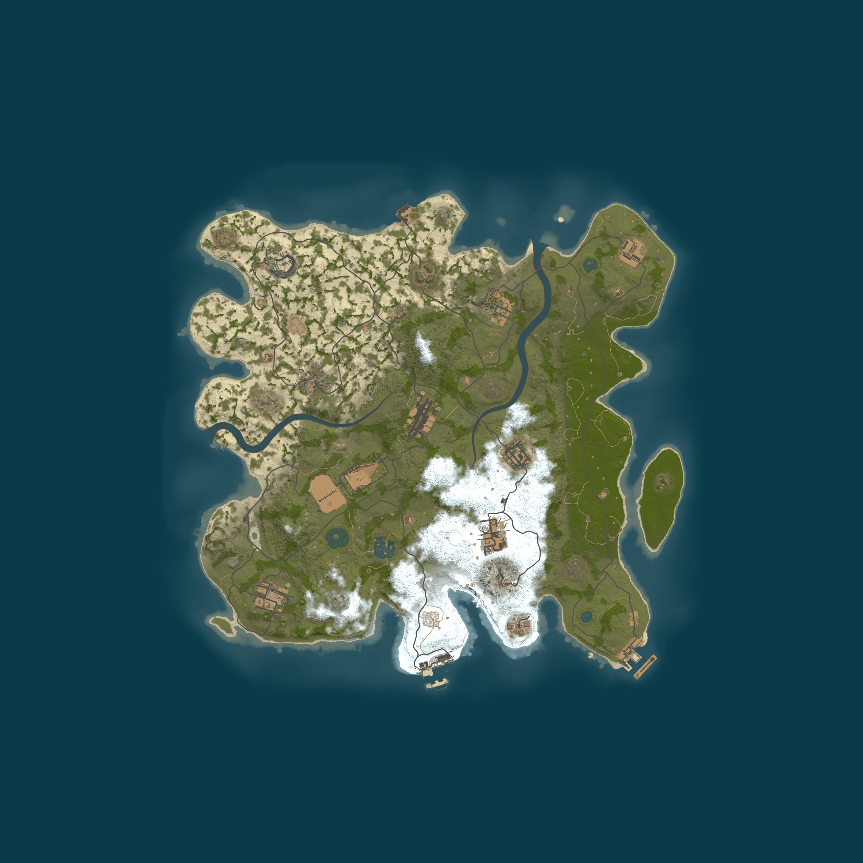 Map for Rust CPT 10x PVE Domination | RaidBases | Kits