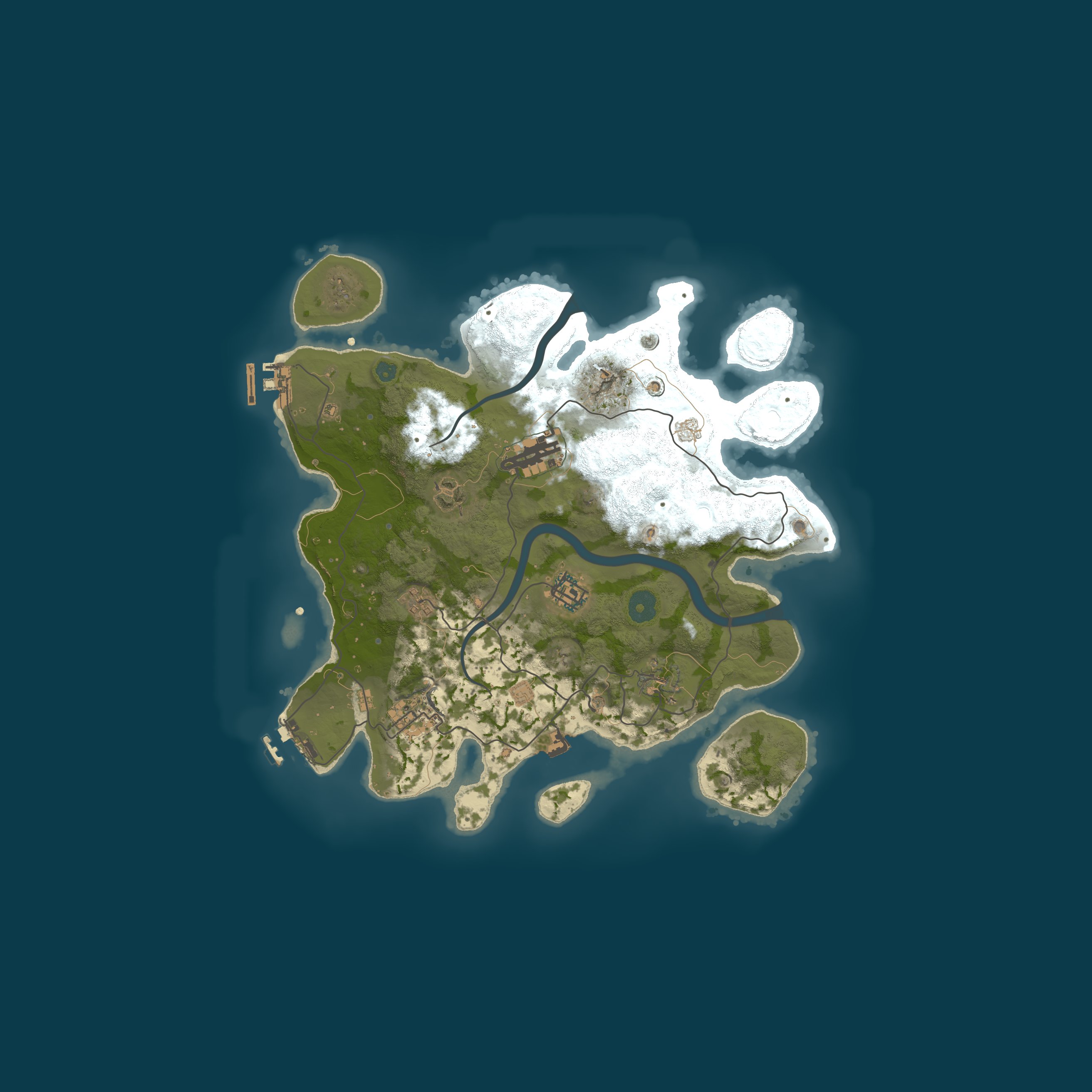 Map for Rusty Goats | Primitive | No Bp Wipe | Solo/Duo/Trio
