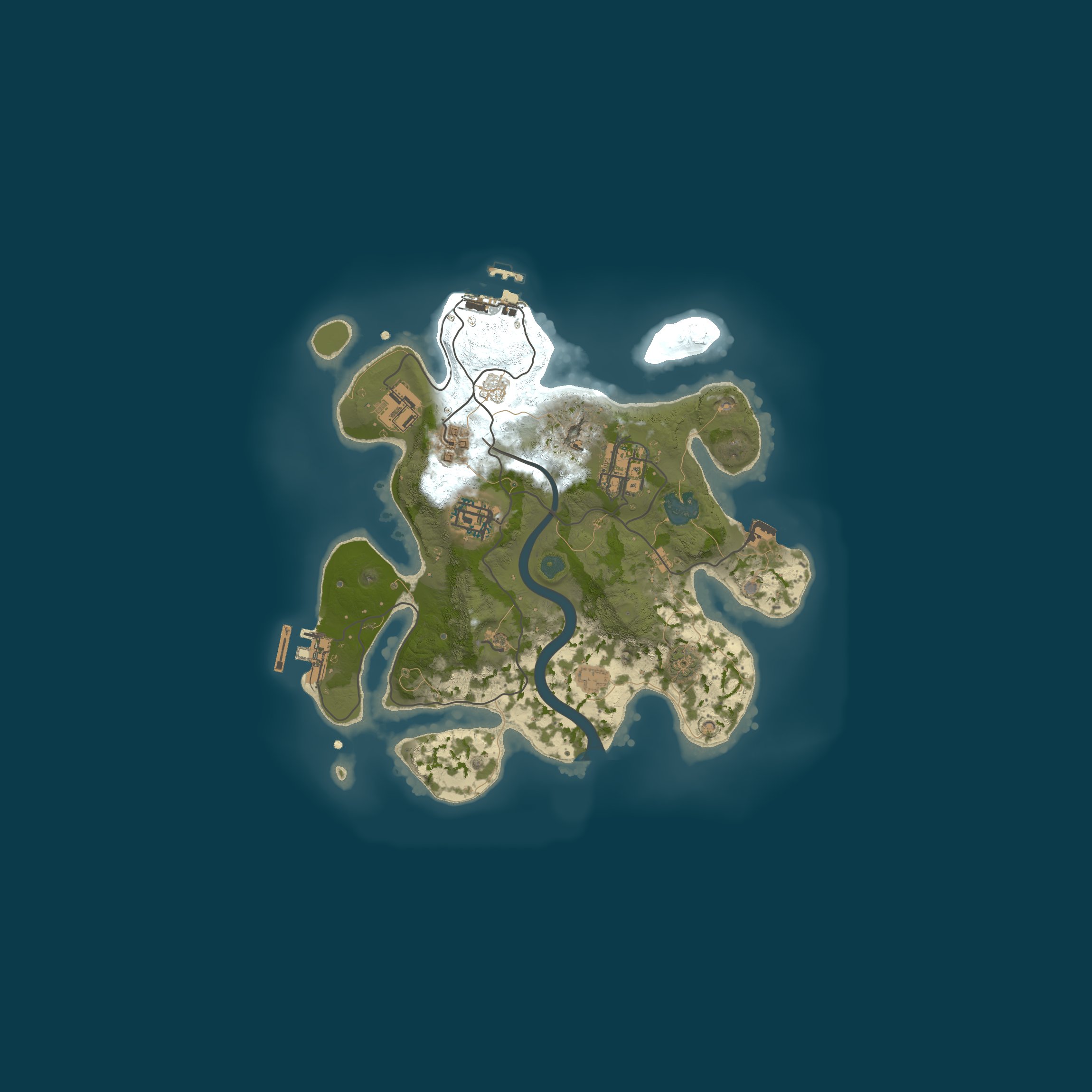Procedural Map, size 2600, seed 666666
