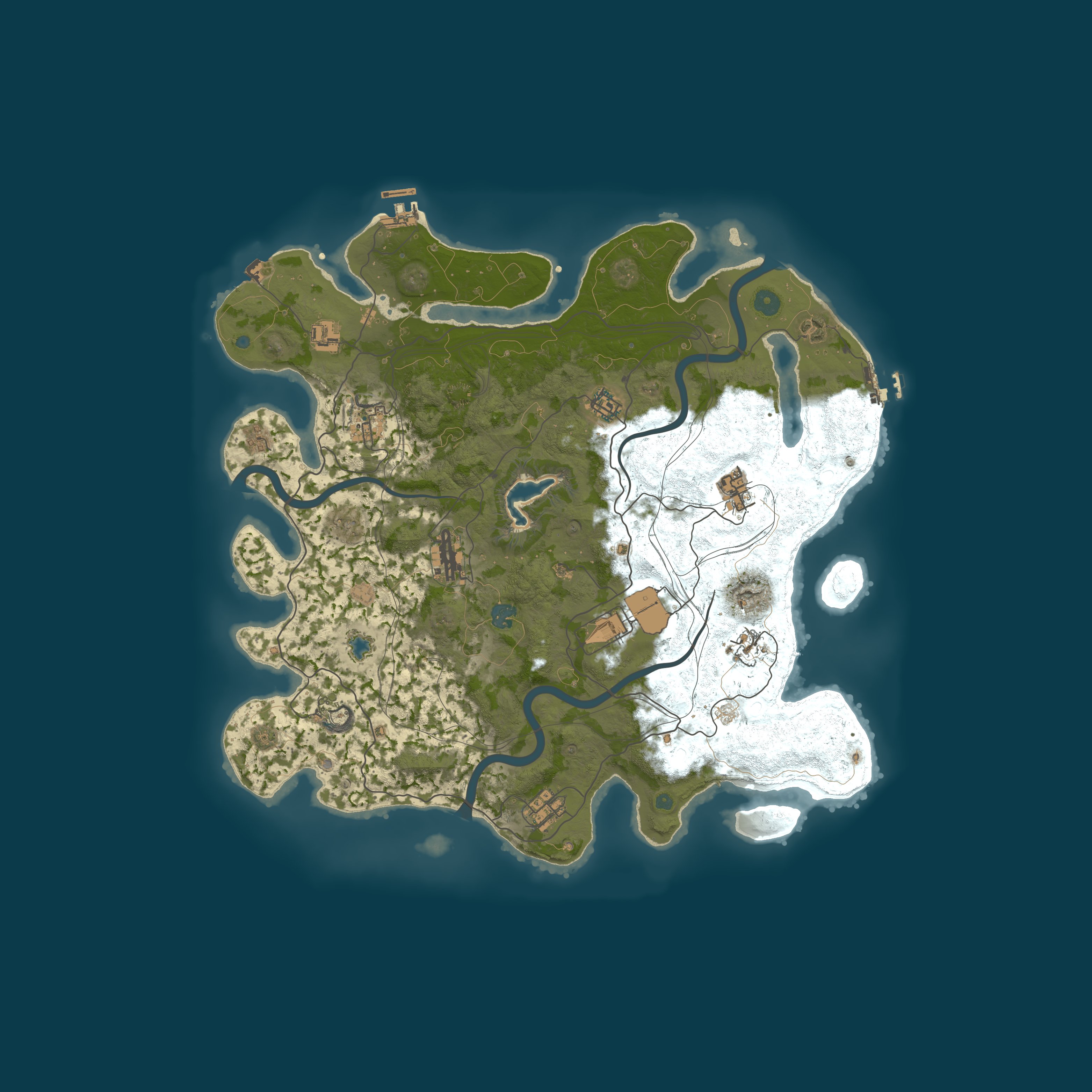 Procedural Map, size 4250, seed 606005524