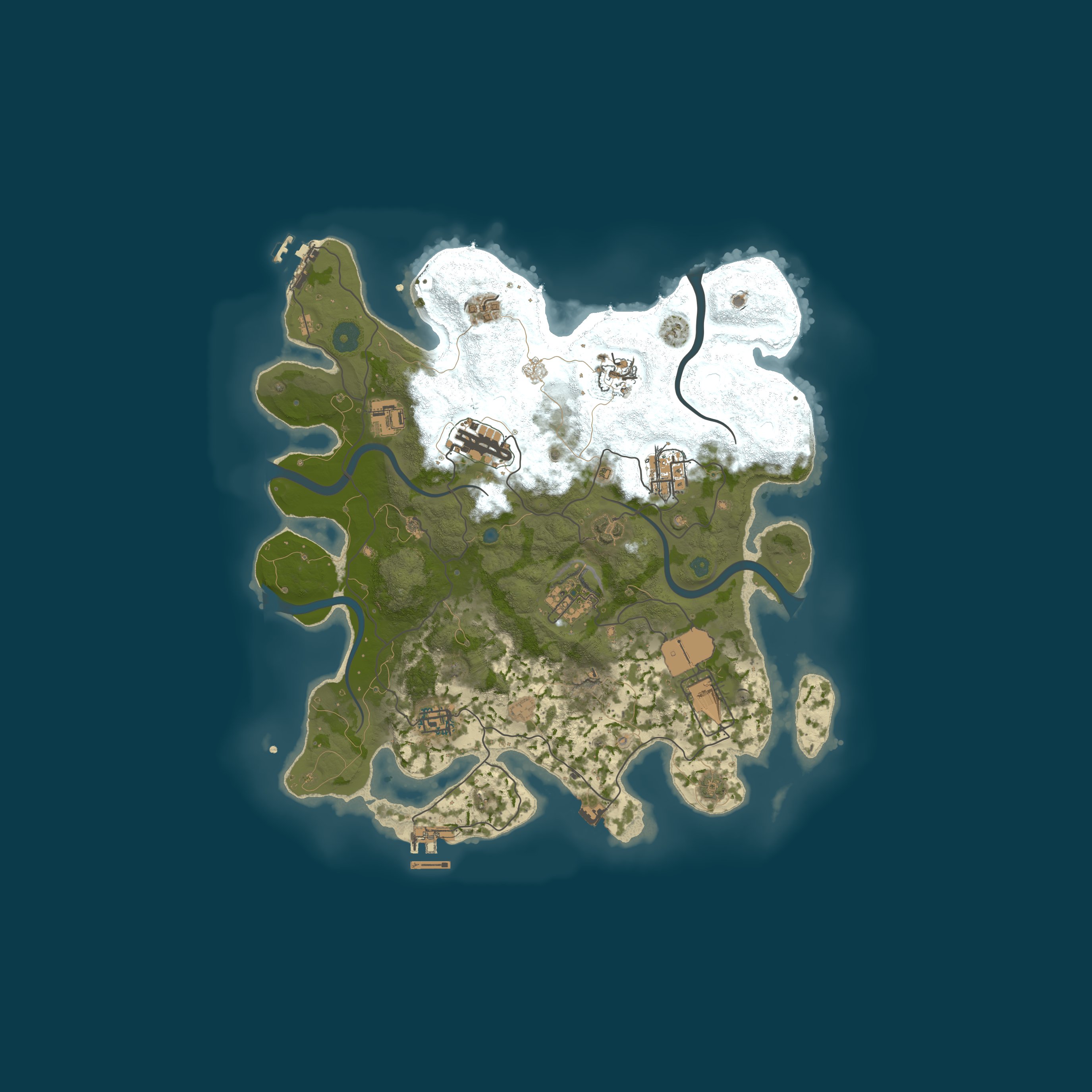 Procedural Map, size 3500, seed 1212909943
