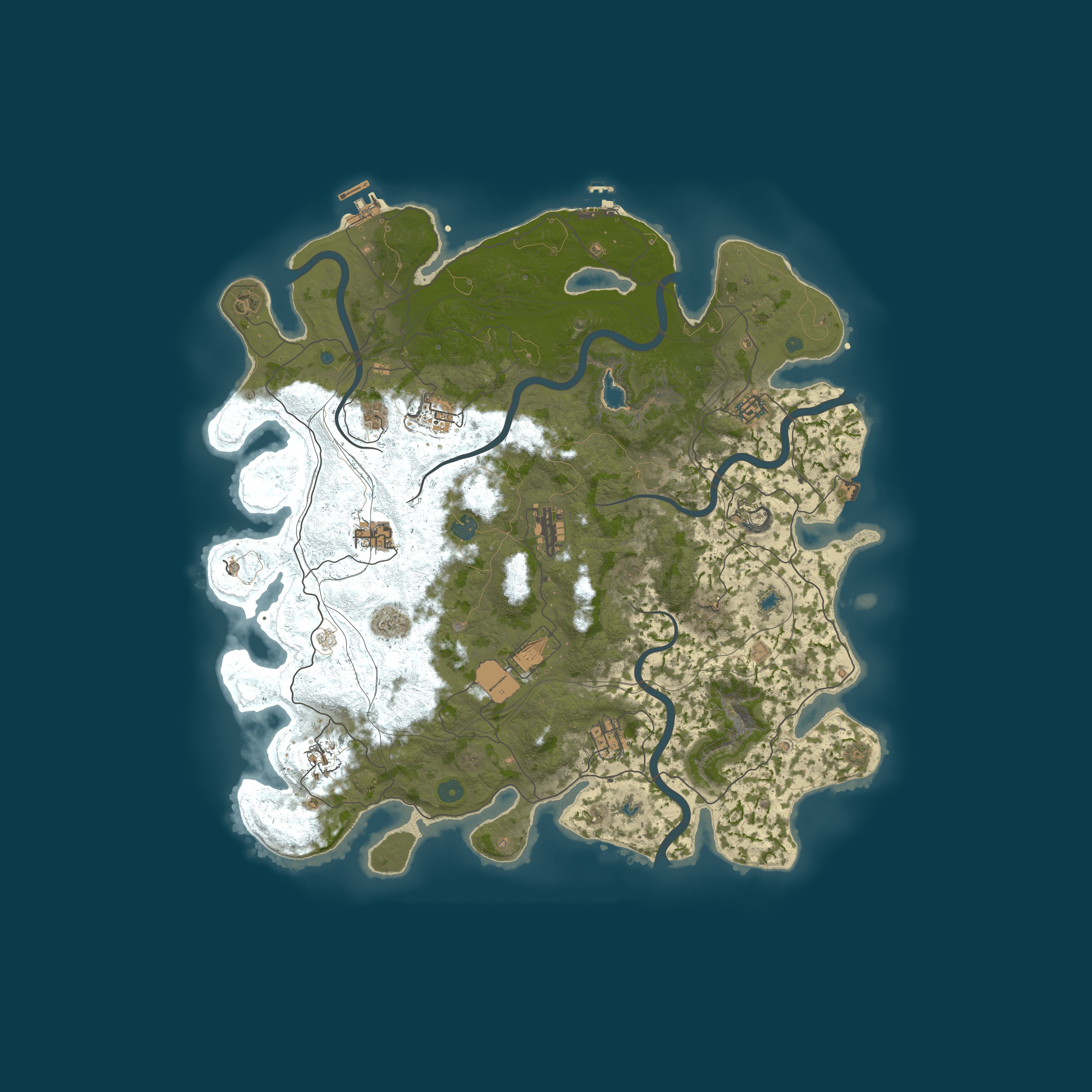 Map for Rusty Amigos! US / Builder-focused PVE
