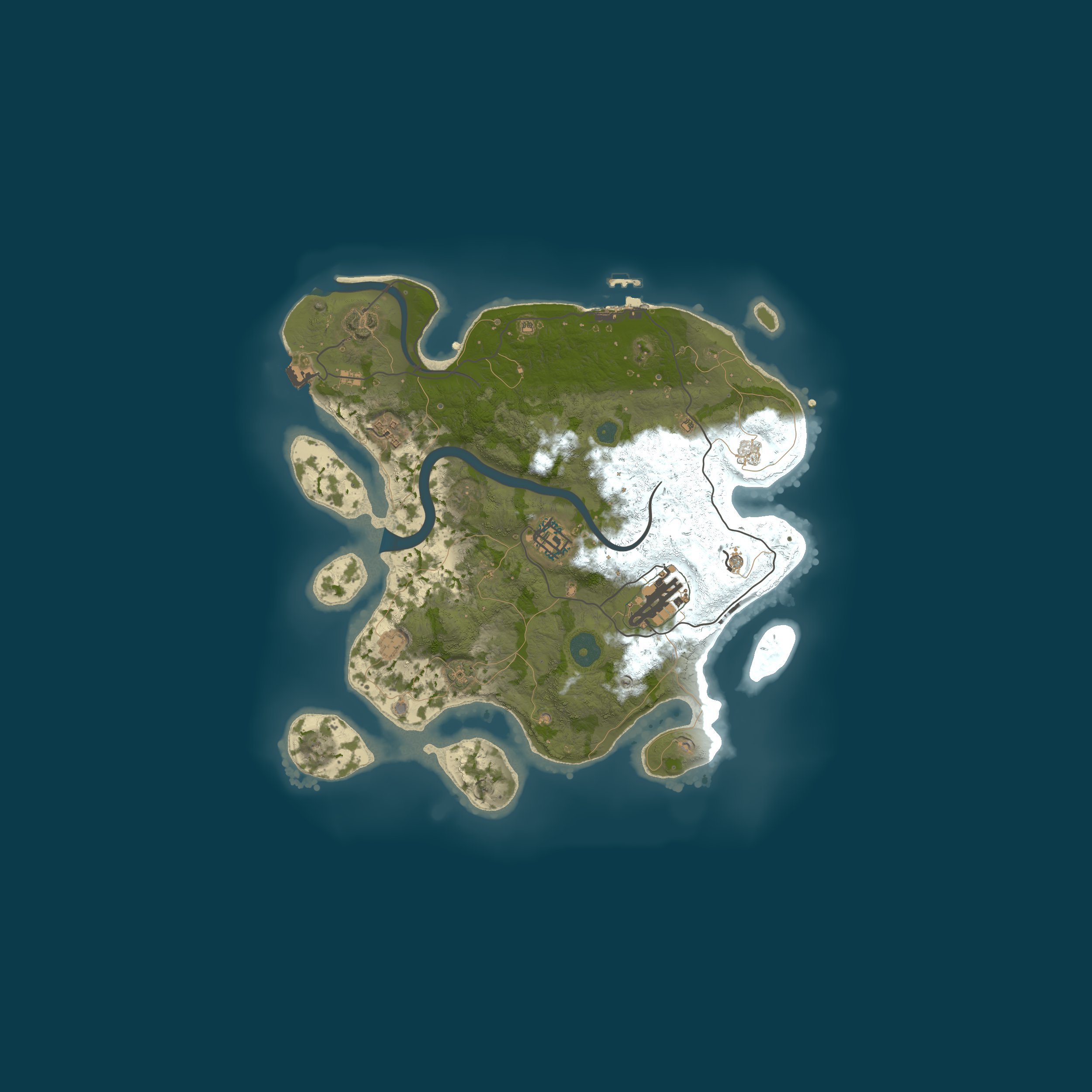 Map for A Shockbyte Rust Server