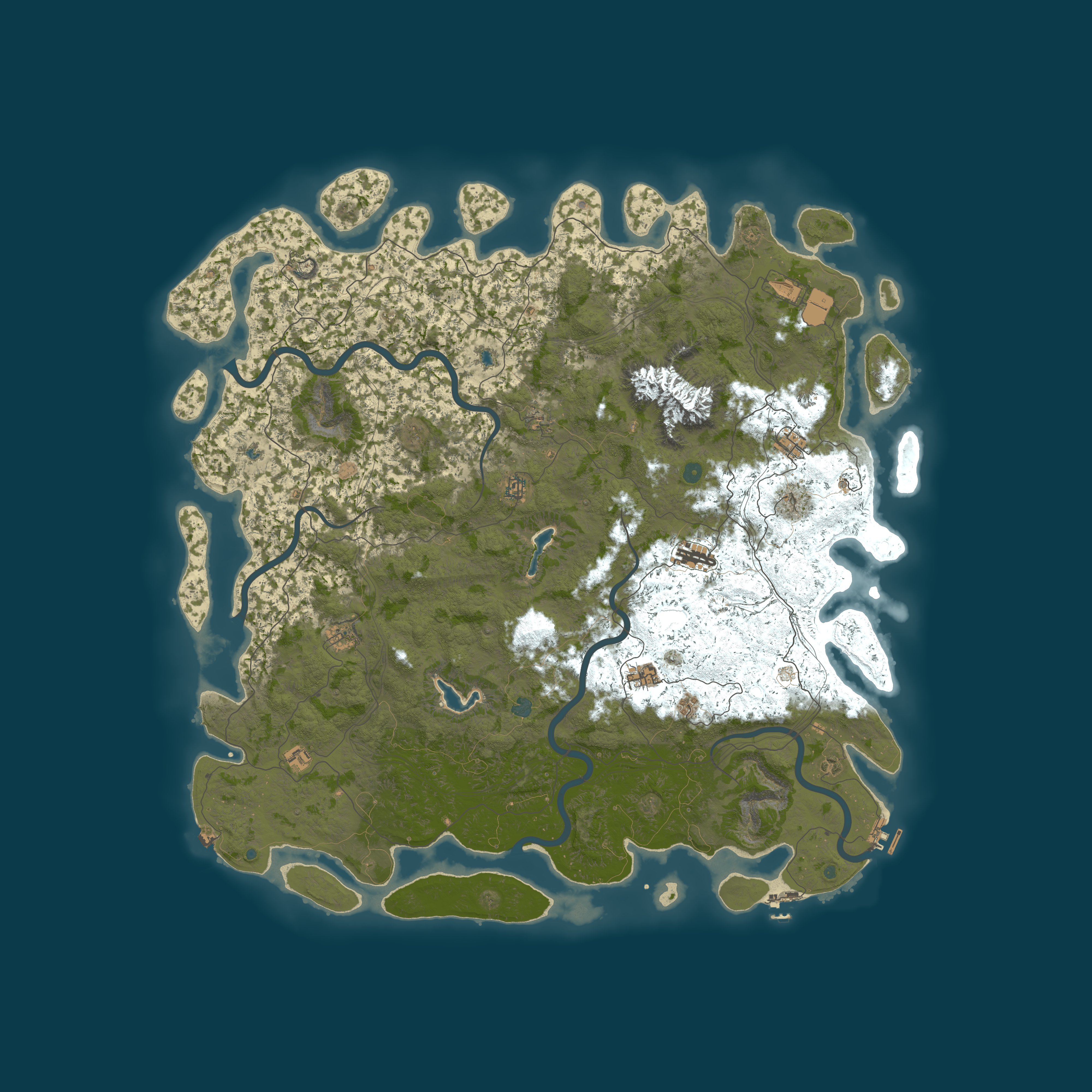 Procedural Map, size 6000, seed 34666769
