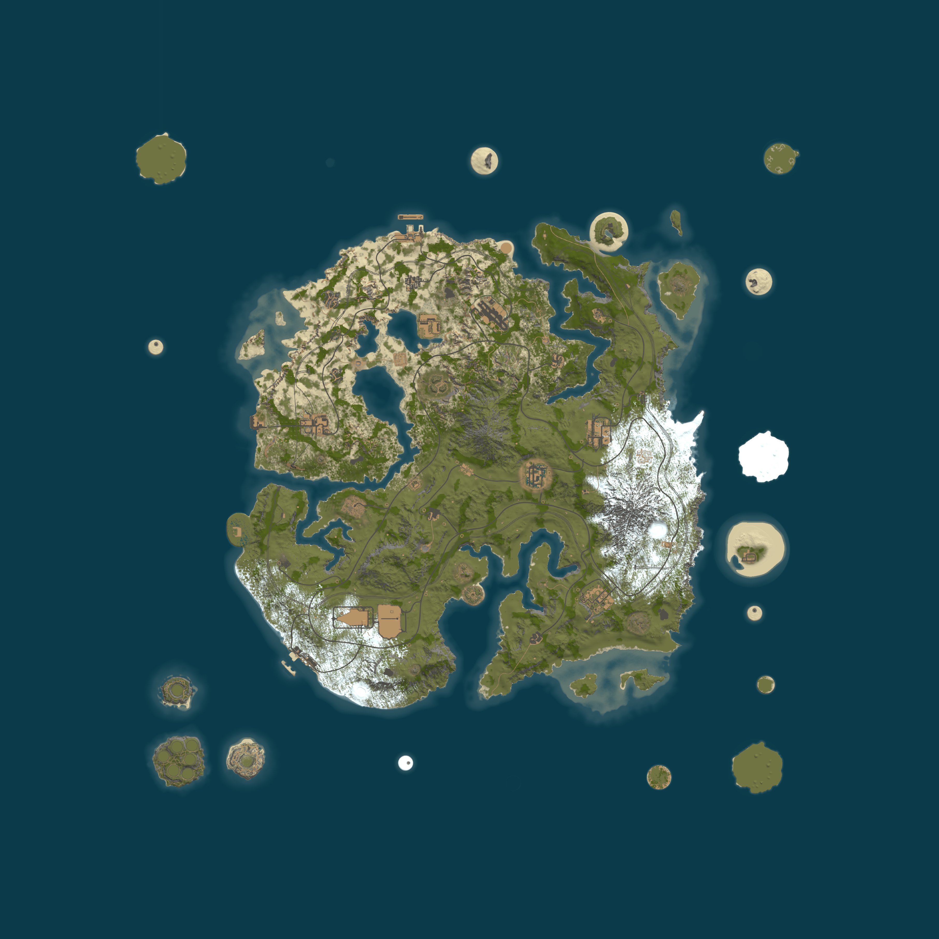 Map for BURN ZOMBIE-ISLAND|PVE 5X|SkillTree|RaidBase|CustomGear/Kit|Jet