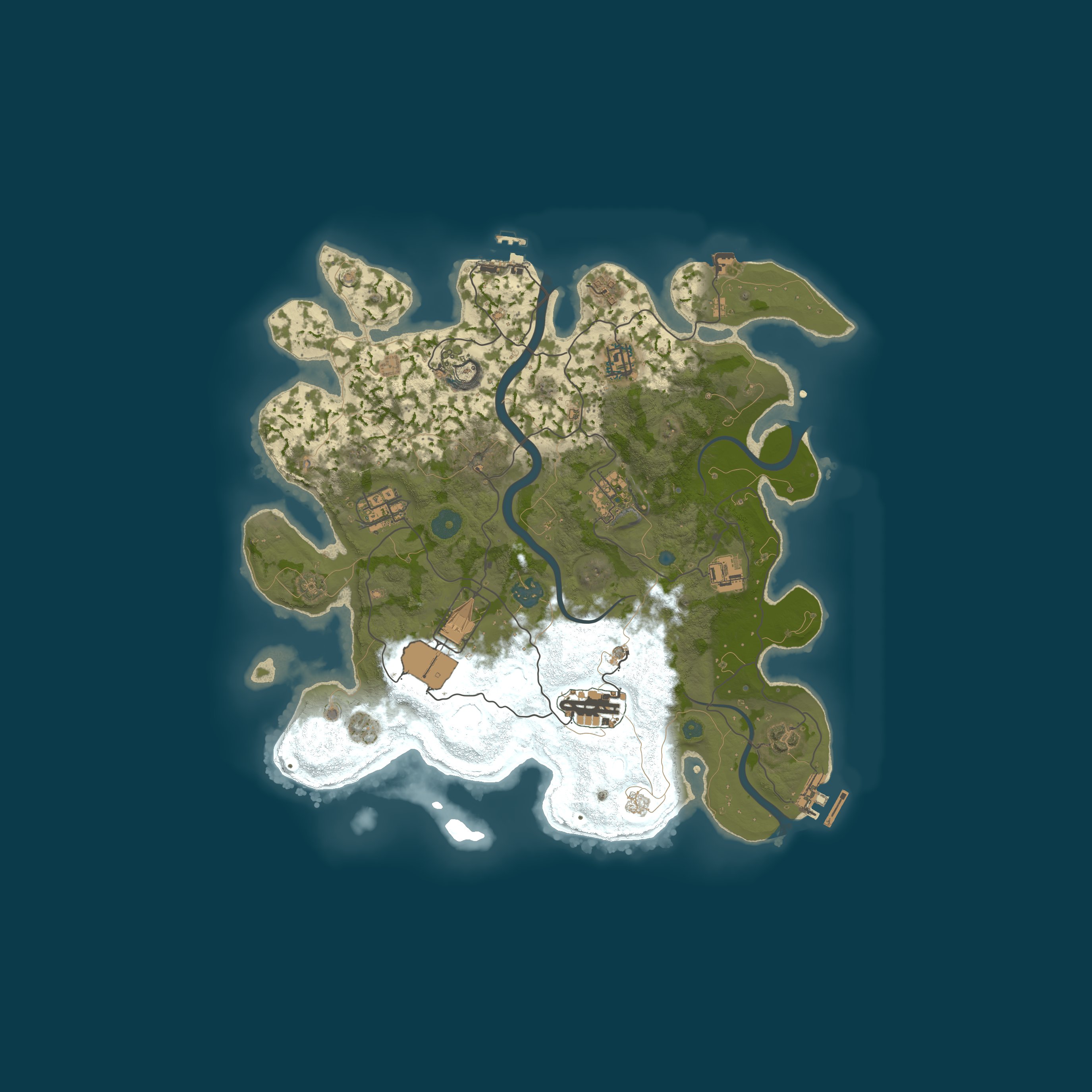 Procedural Map, size 3500, seed 1559209783