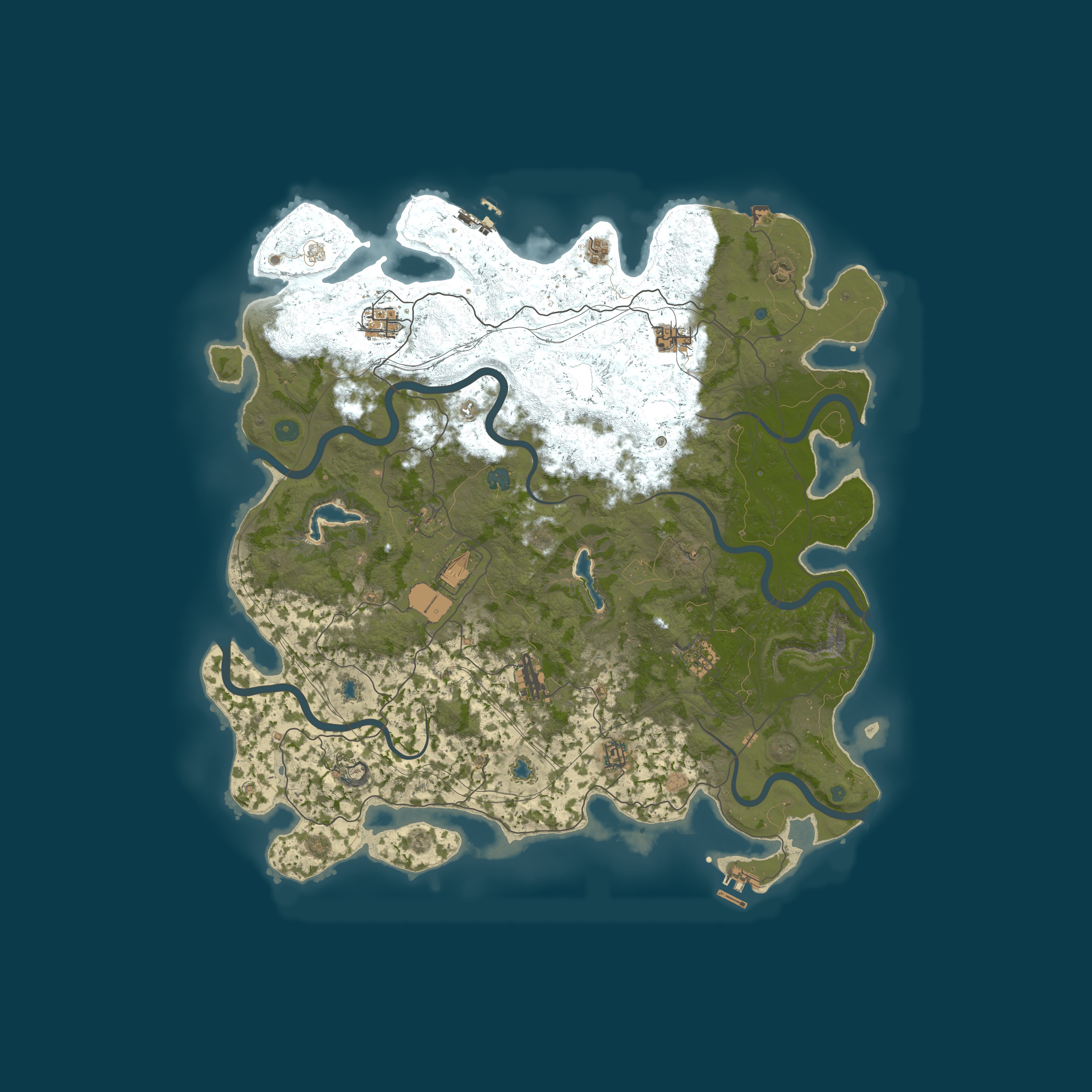 Map for RUST WORLD