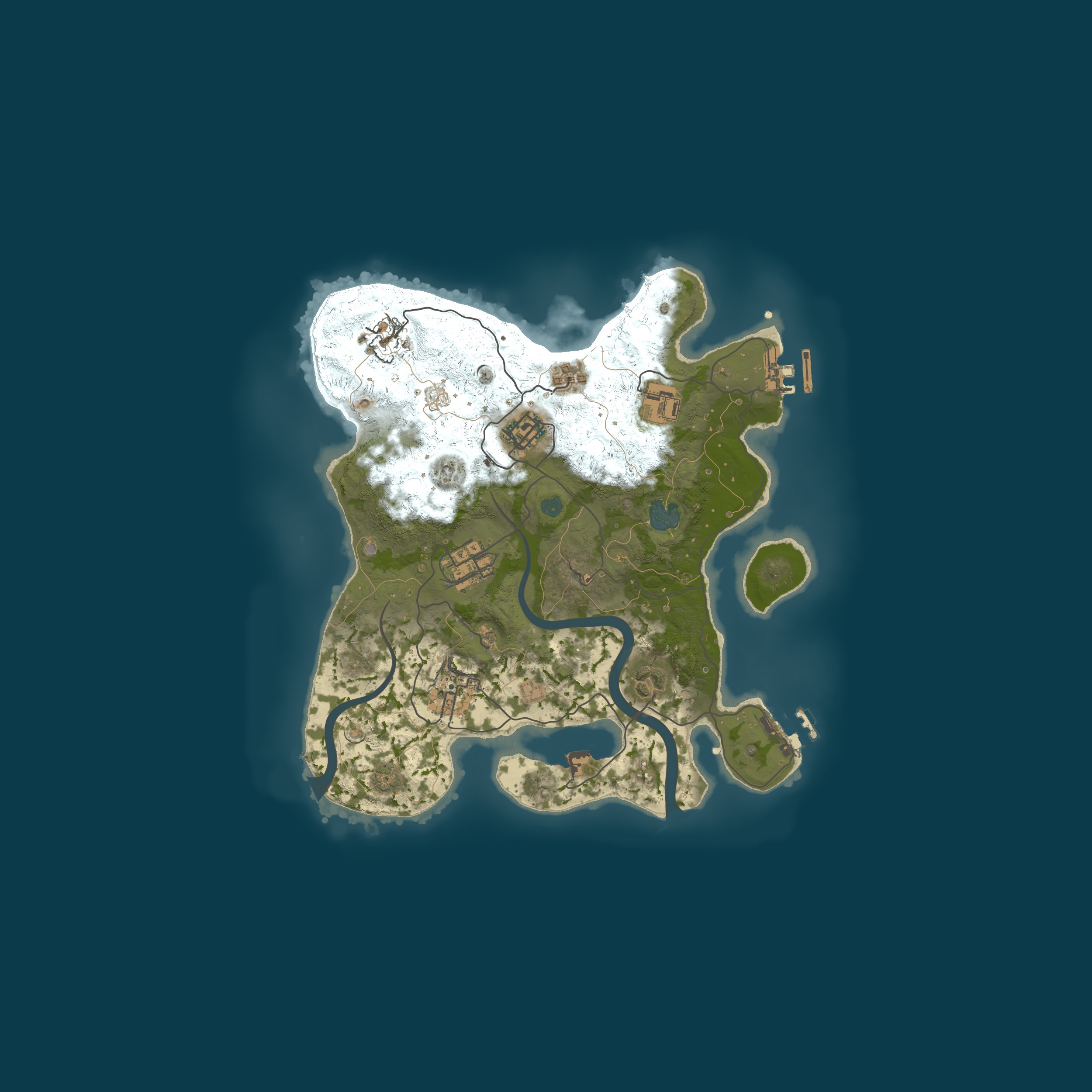 Procedural Map, size 3000, seed 652084160