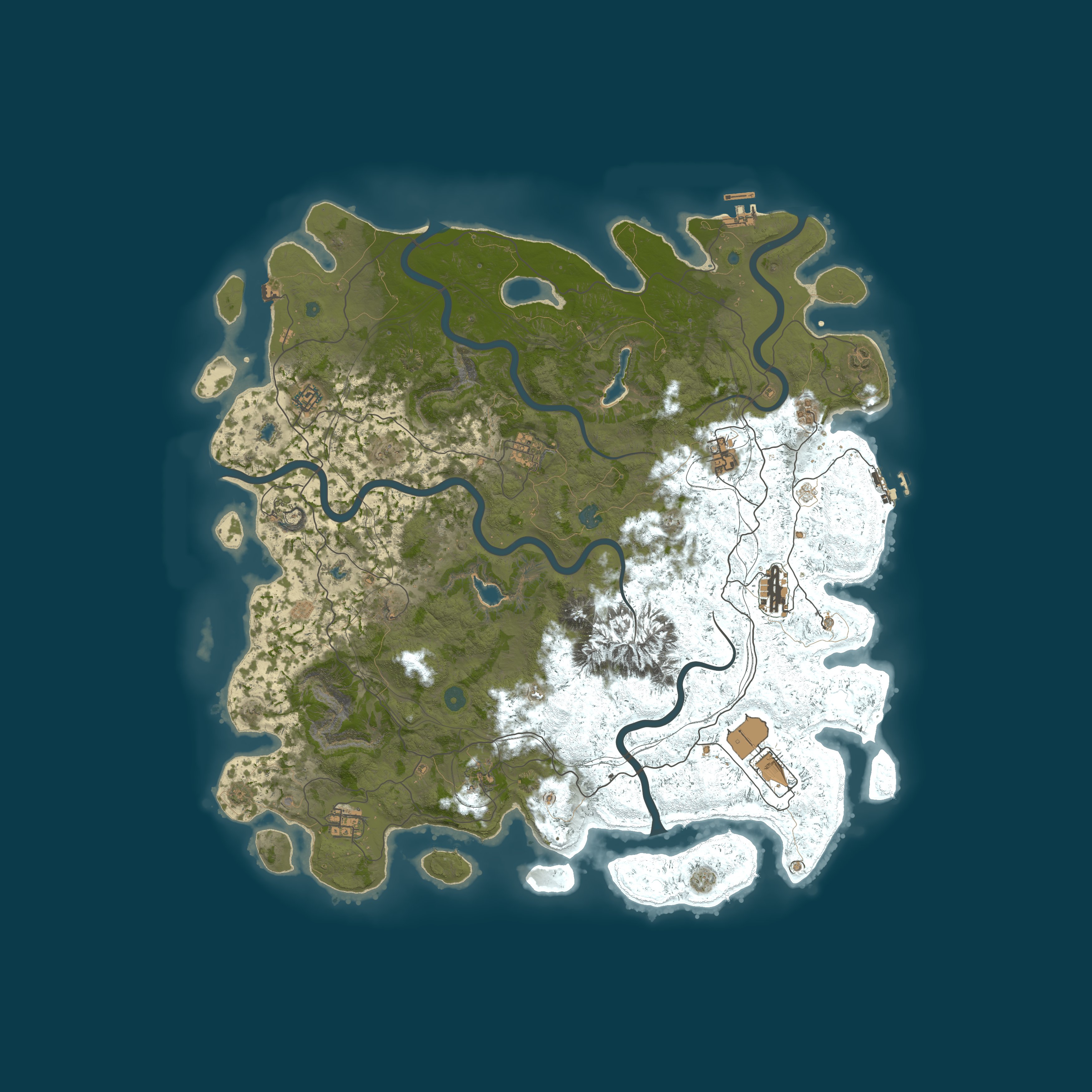 Map for Rust and Chill | 2X Monthly | PVE/PVP | TP | Skins