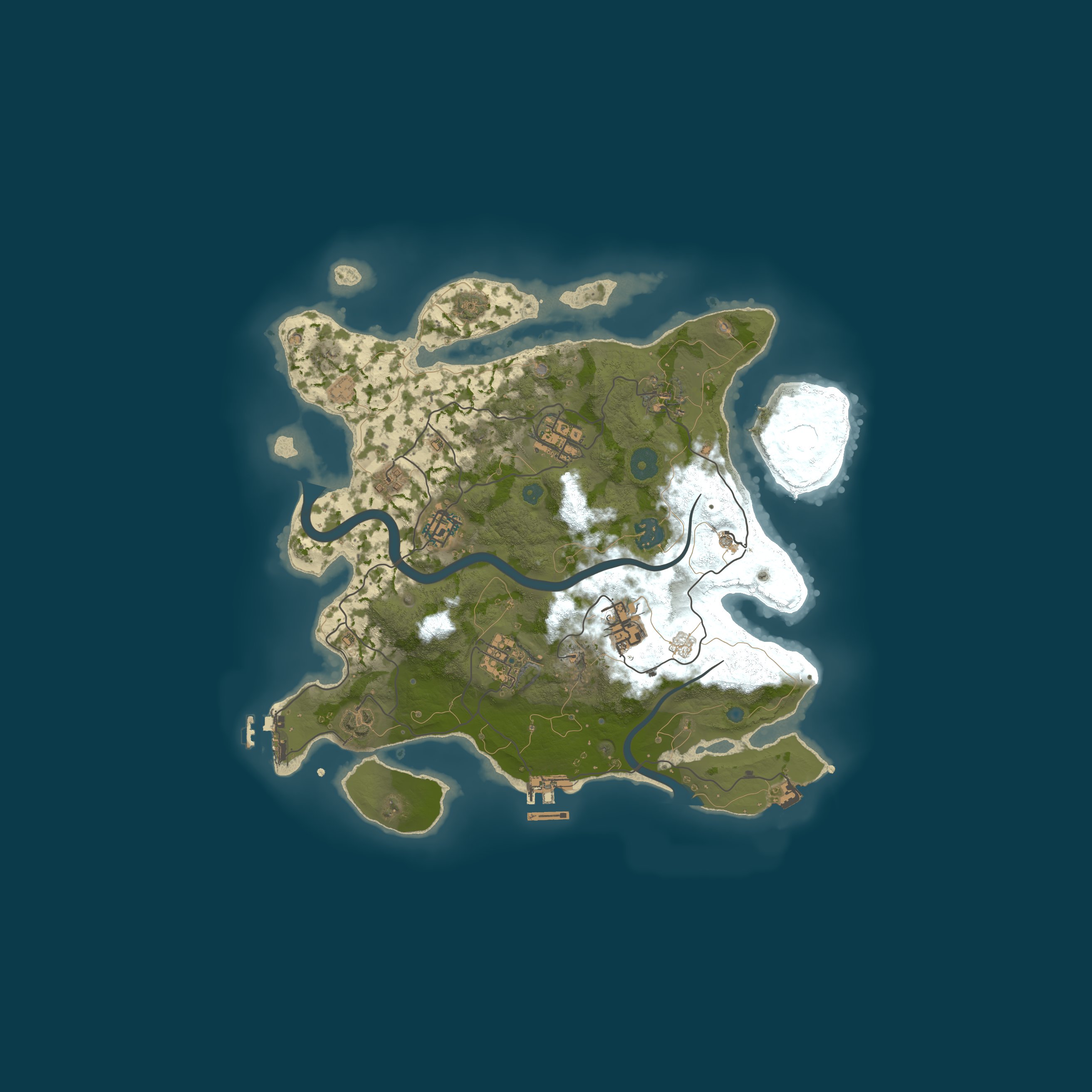 Procedural Map, size 3250, seed 414753