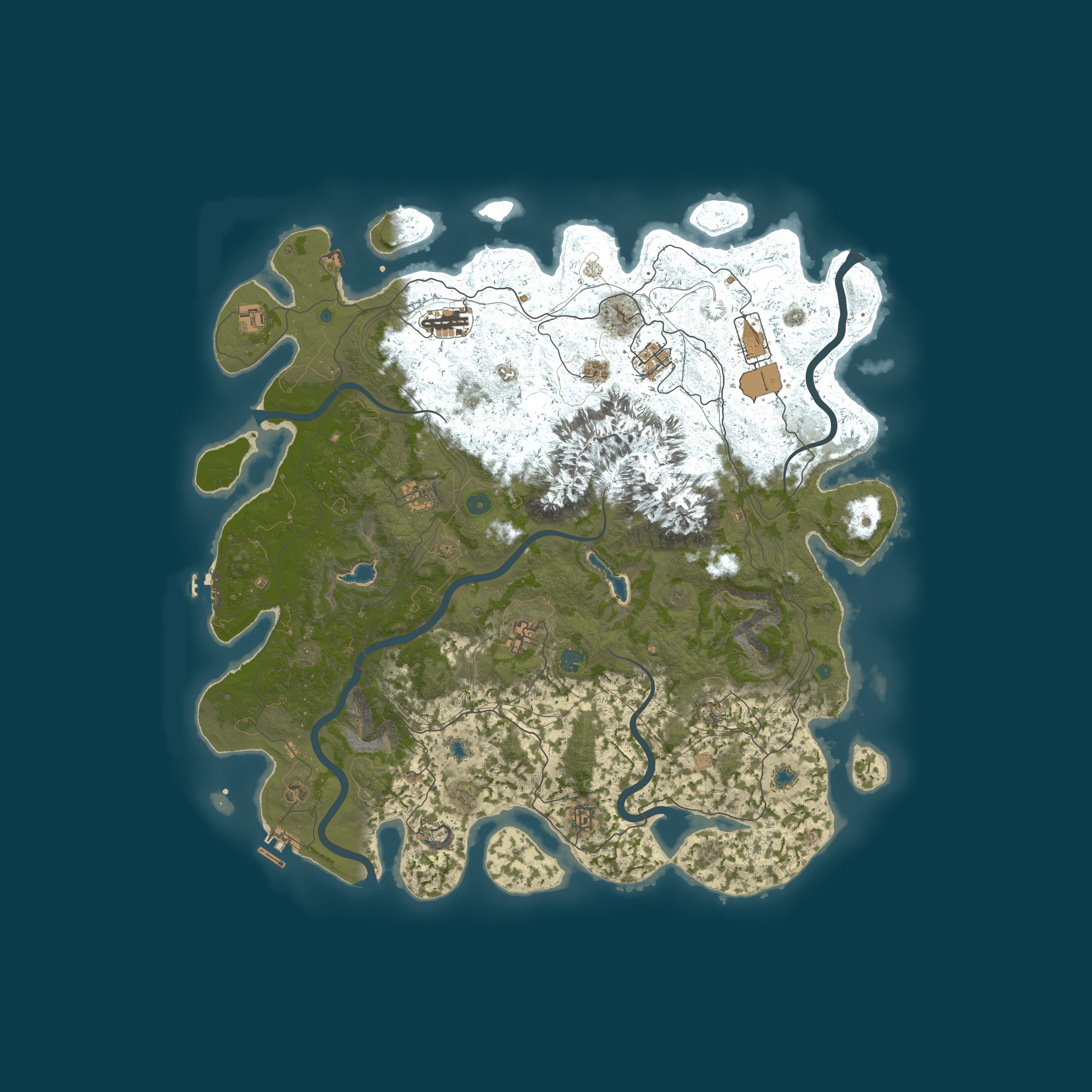 Map for [AU] OzRust.com PvE | Jetpacks | Kits | Events
