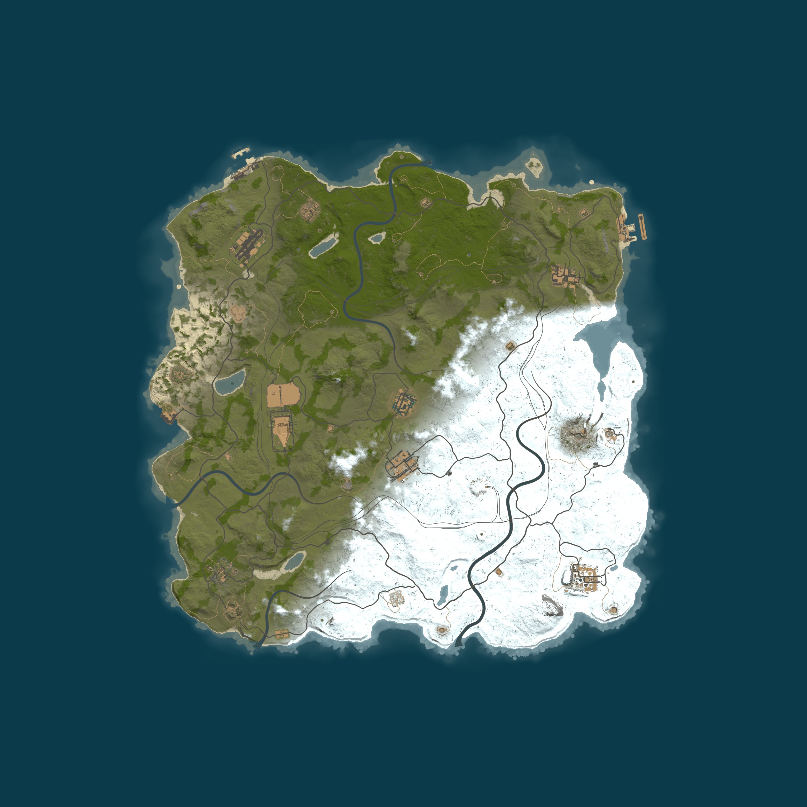 Custom Map, size 4250, seed 1337