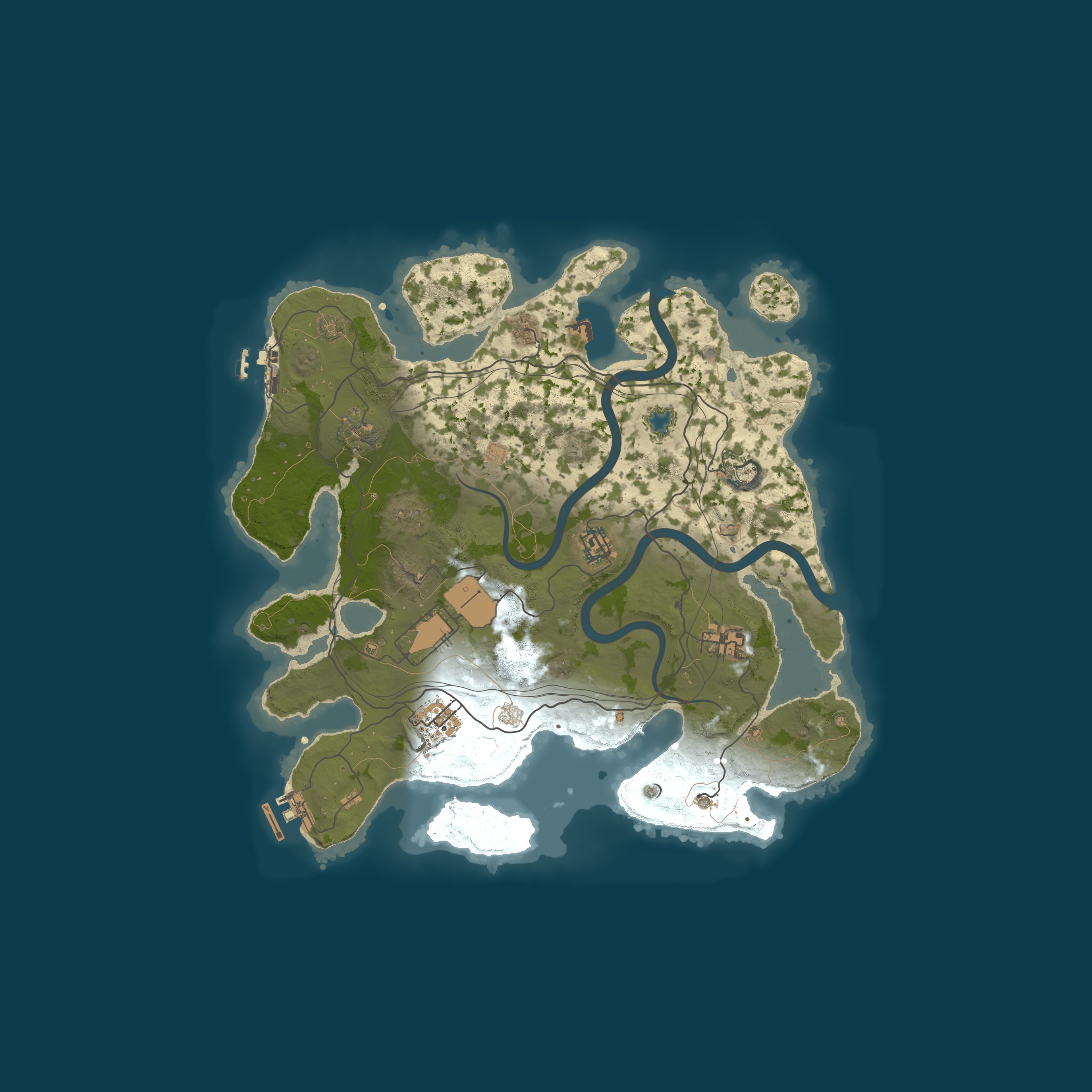 Map for Paranoid.gg EU 3x Solo Only|Loot+|Shop|Kits 20/4 JUSTWIPED x3