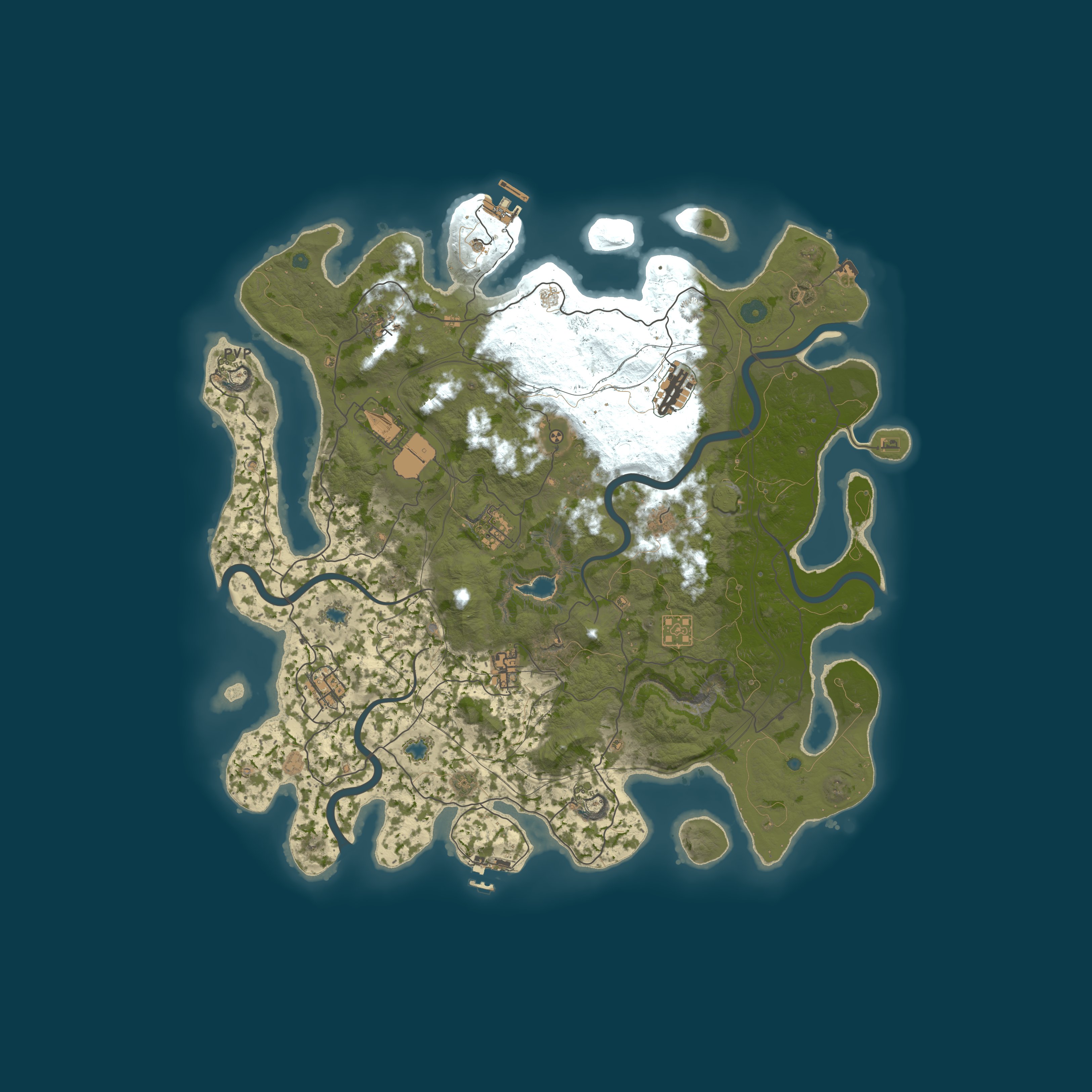 Map for . : : RUST-DAYS : PVE : RPG | NPC | ZOMBIE : : .