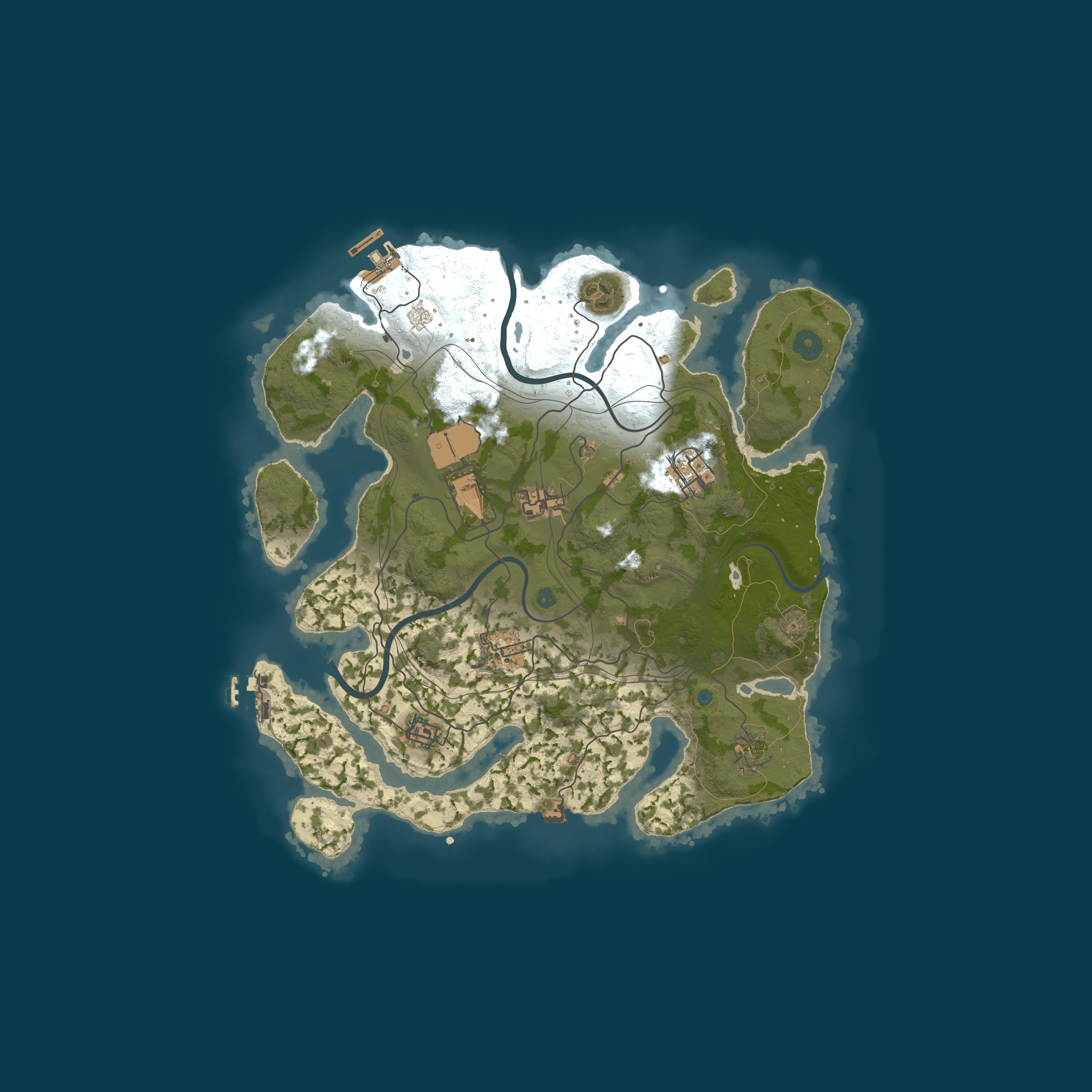Custom Map, size 3500, seed 1447319170