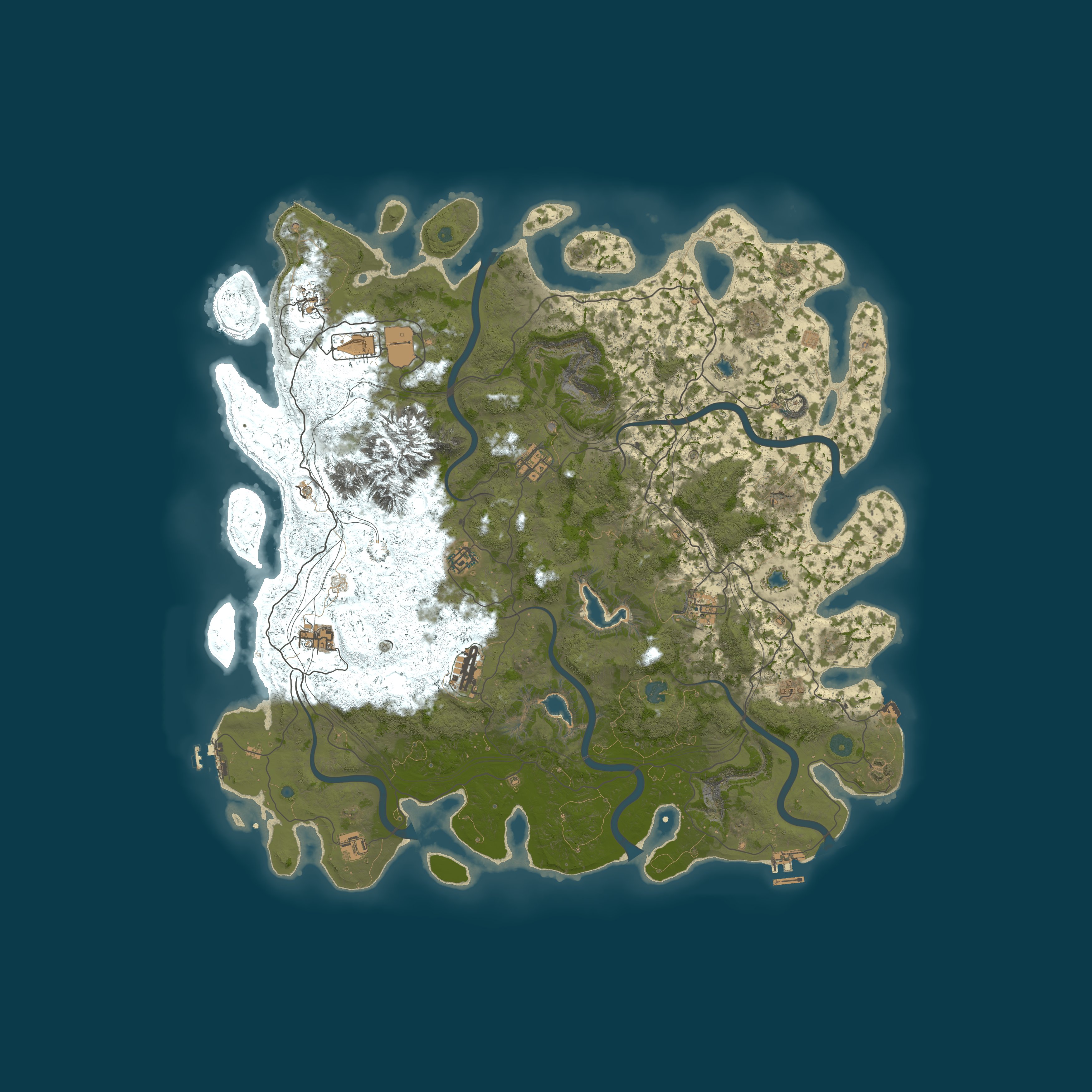 Map for Blake's PvE | Monthly | No BP wipe | PvP Zones | Low Upkeep