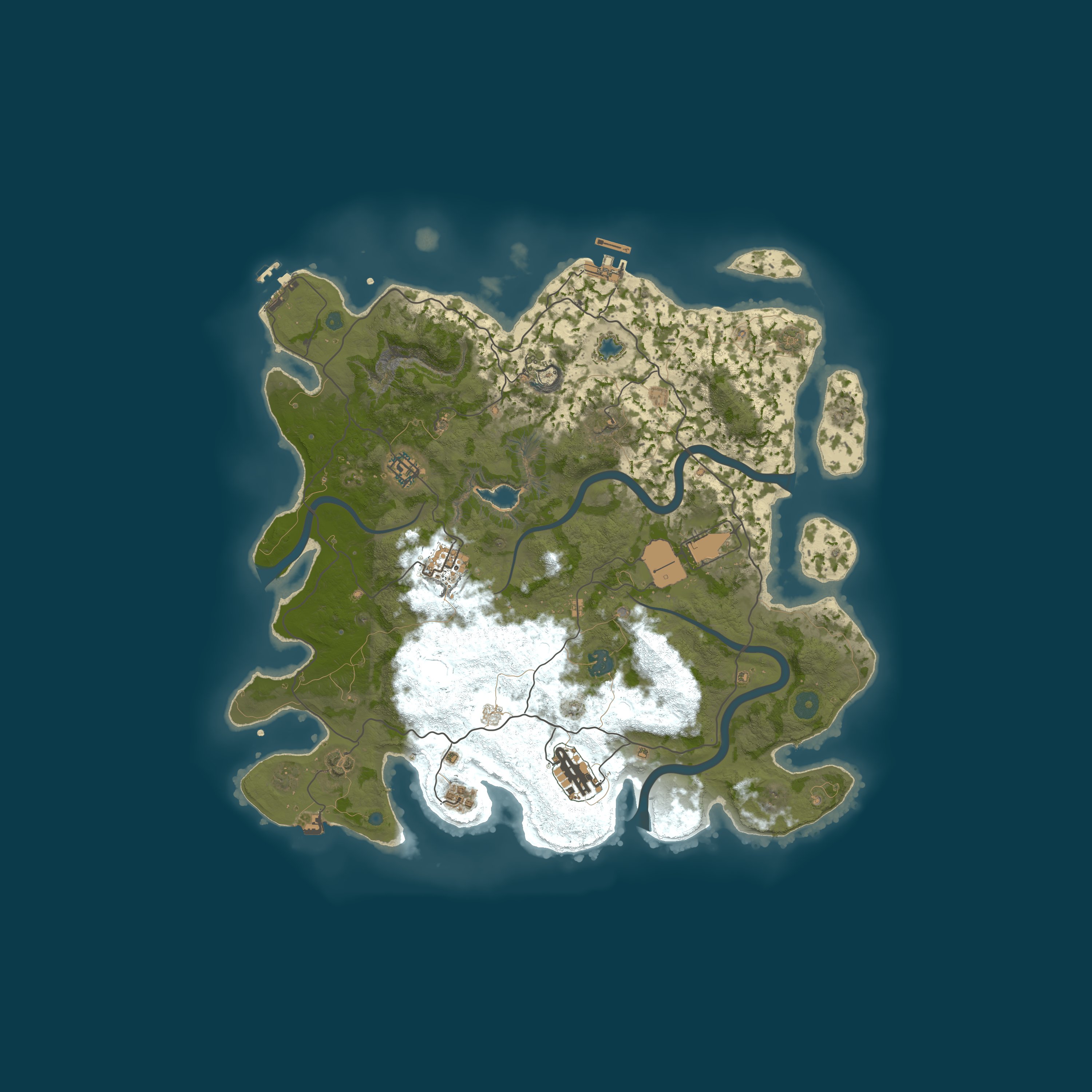 Map for EchoRust.co 2x Monthly |Solo/Duo/Trio/Quad| No BP Wipe