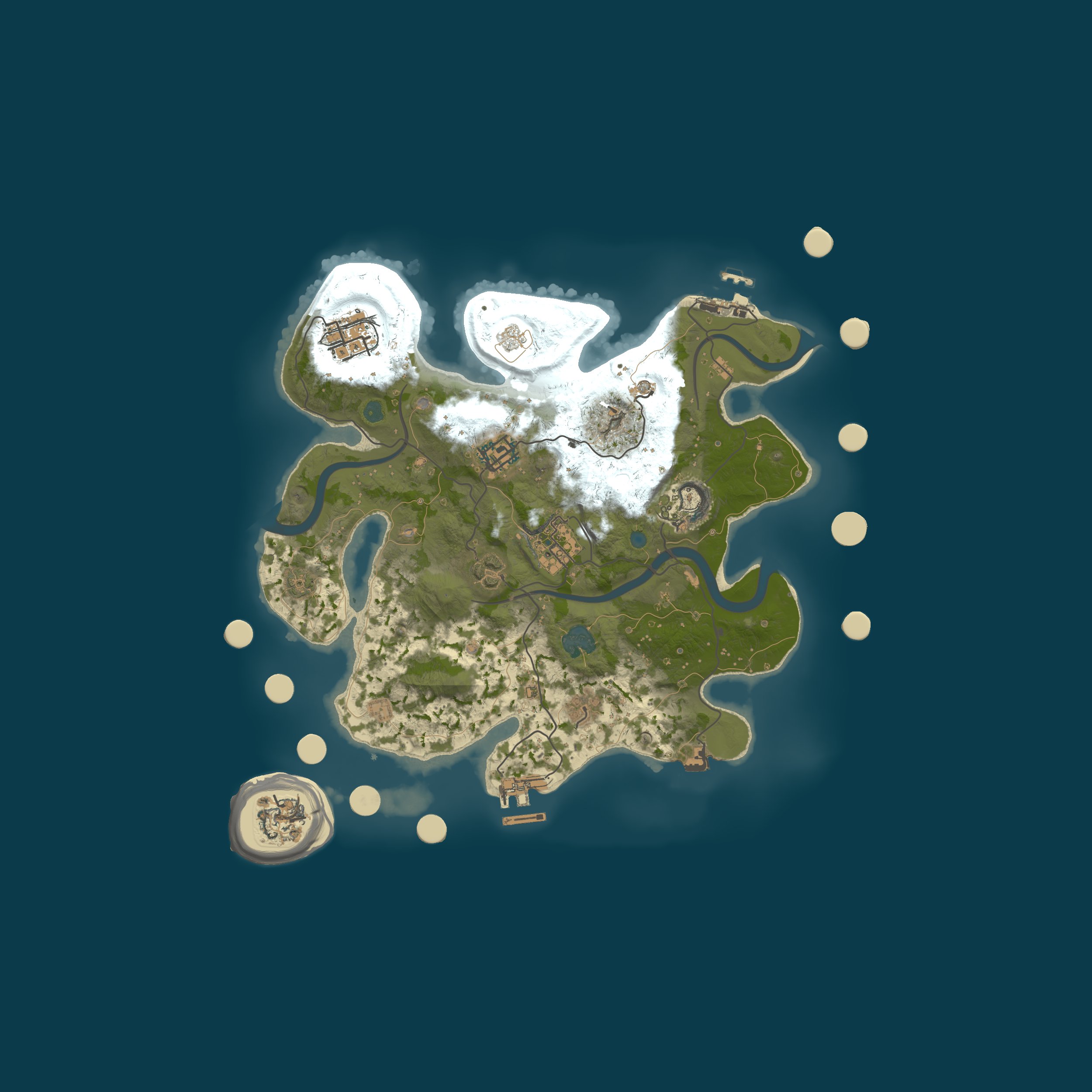 Beans Wild Ride | PvE+ | PvP/PVE Raids | Monthly | Custom Map — Procedurele map 3000, seed 1337
