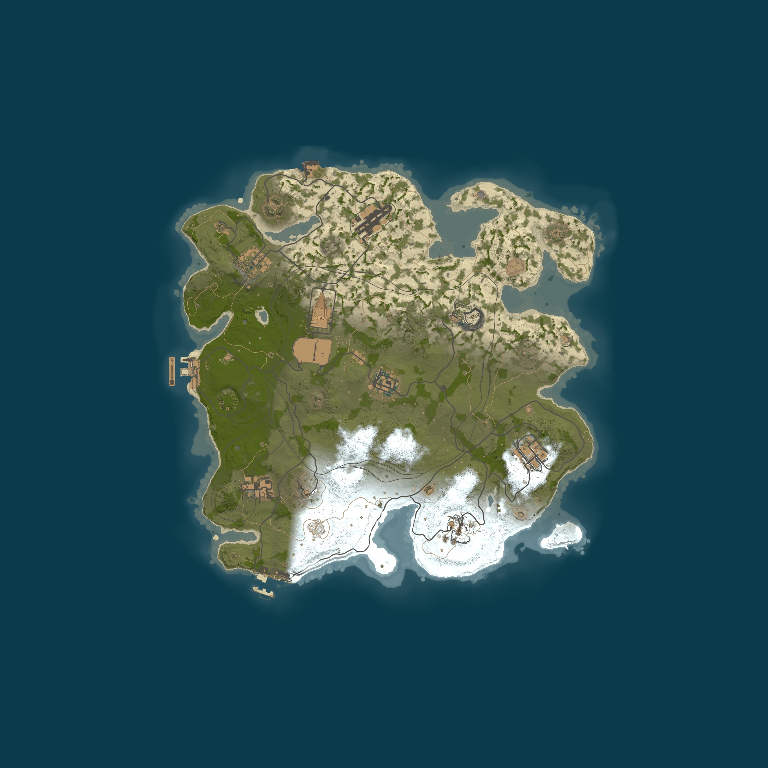 Custom Map, size 3300, seed 1337