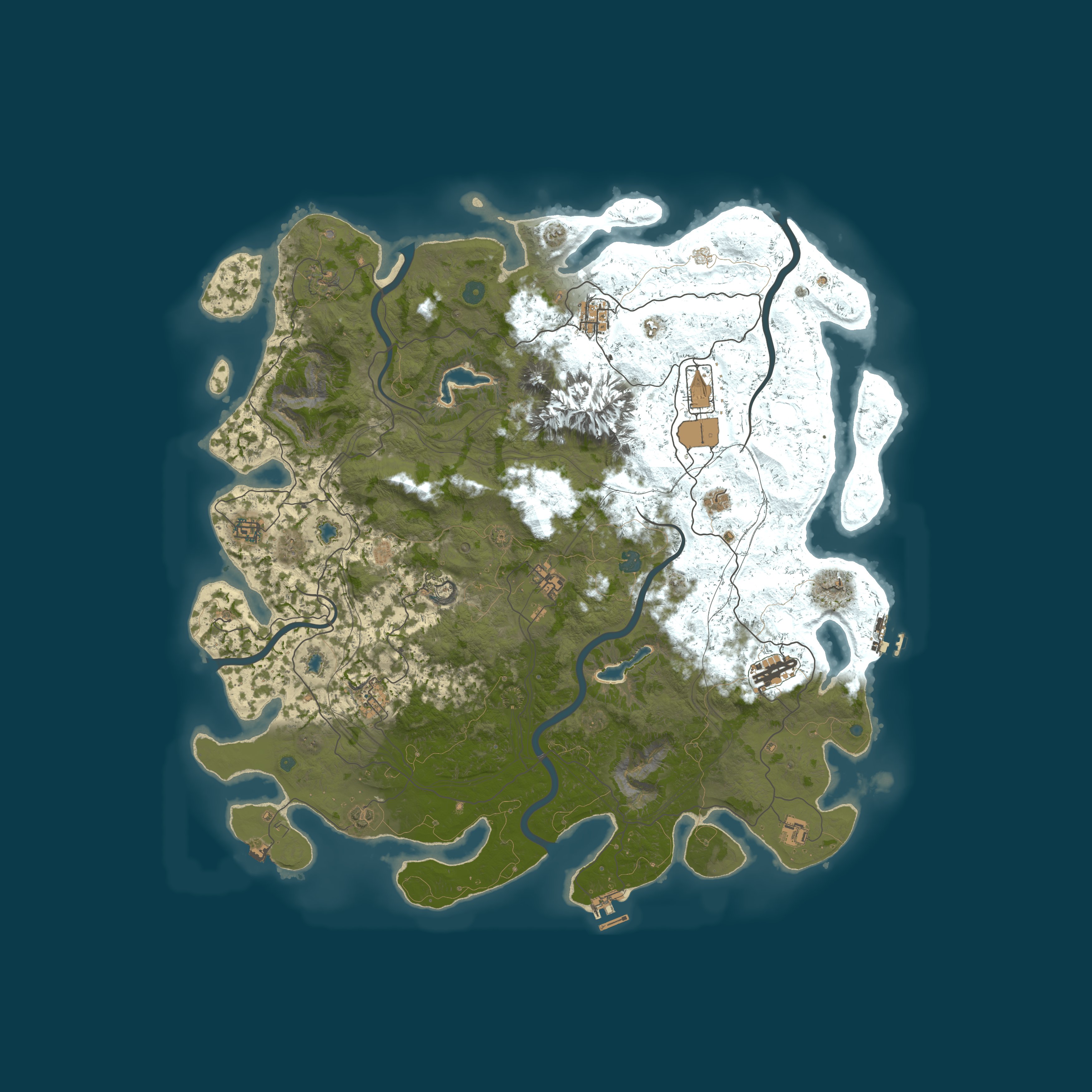 Map for Savage Sands