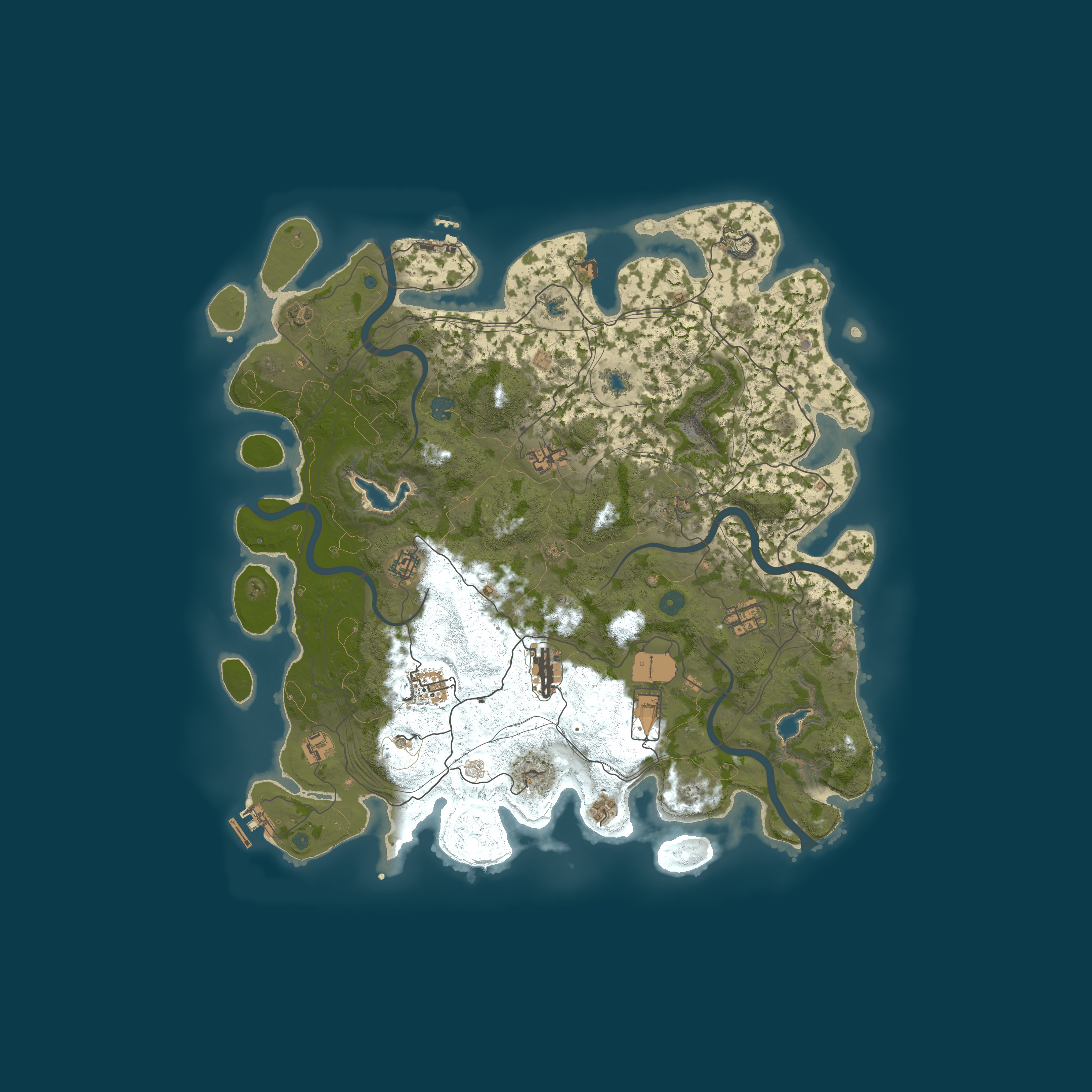 Procedural Map, size 4500, seed 825456644
